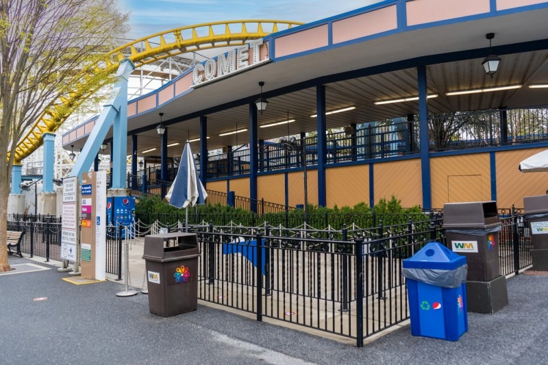 Comet roller coaster station.