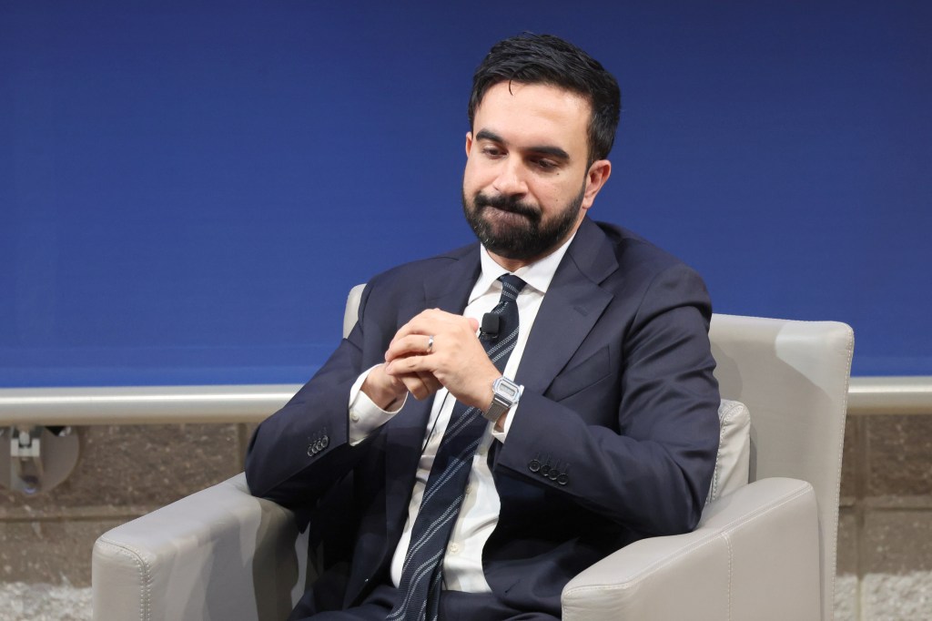 Zohran Mamdani at a public safety forum.