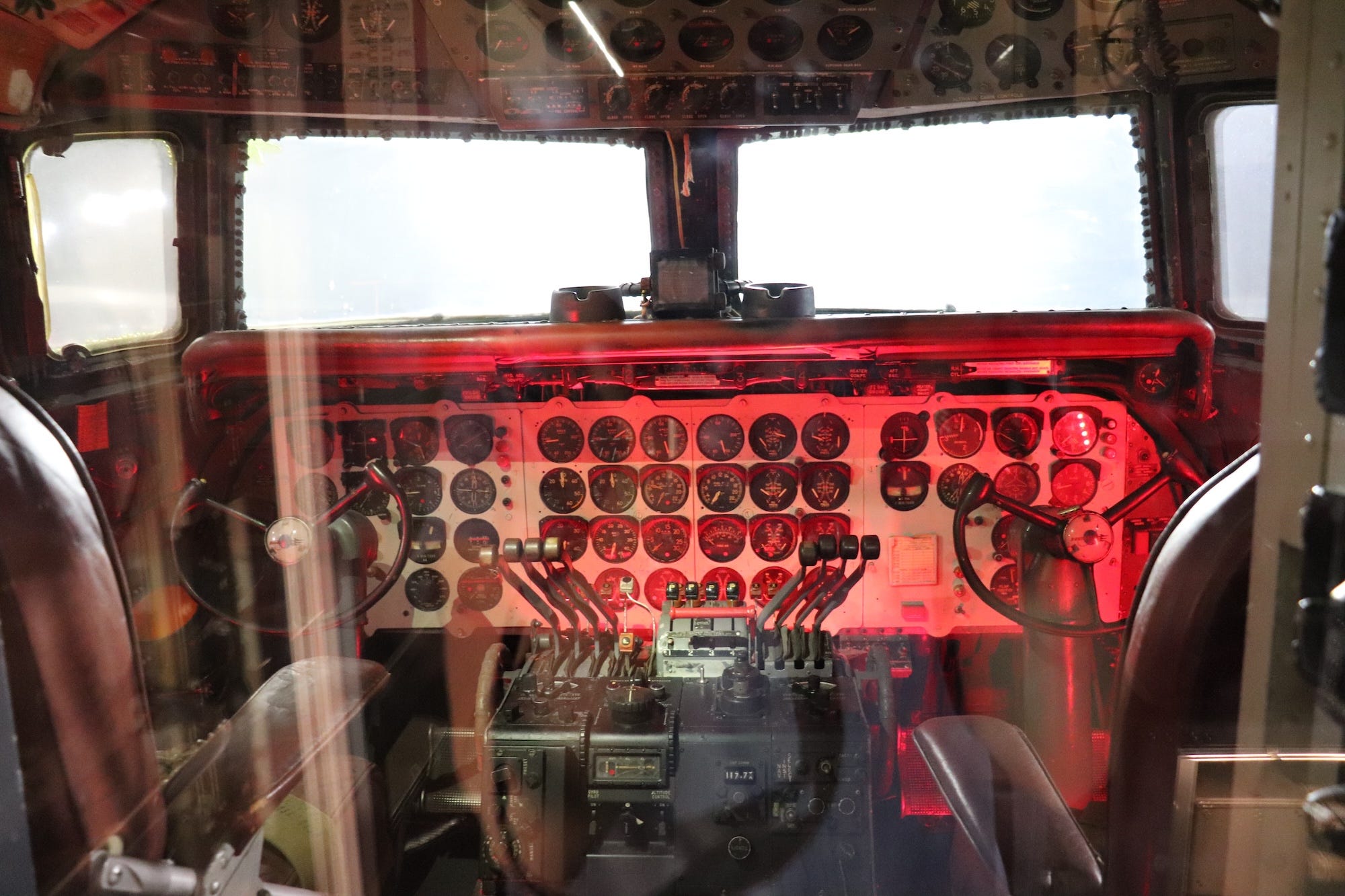 The cockpit of The Independence.
