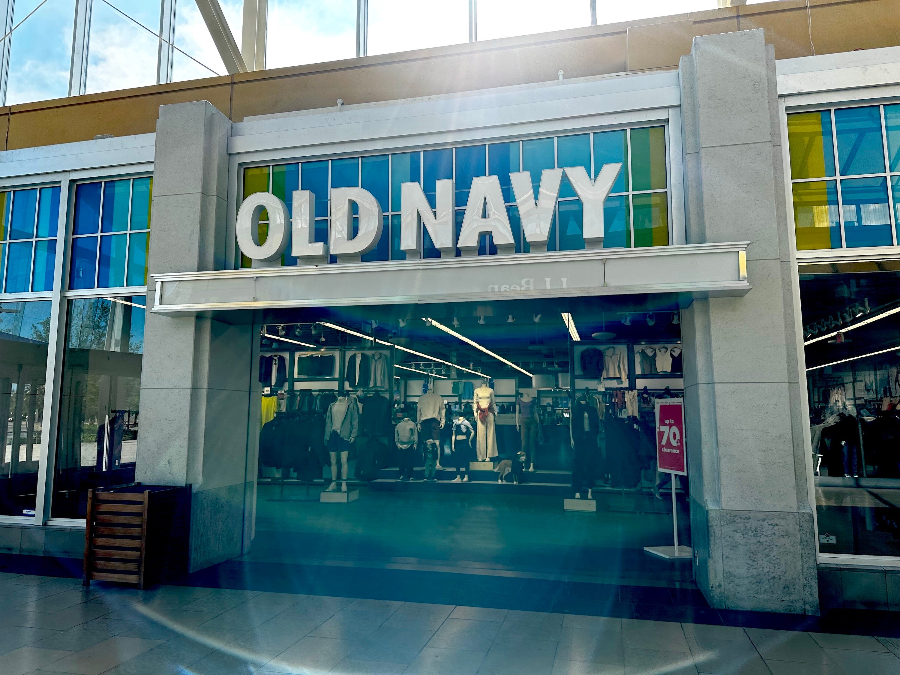 The exterior of an Old Navy store in Paramus, New Jersey.
