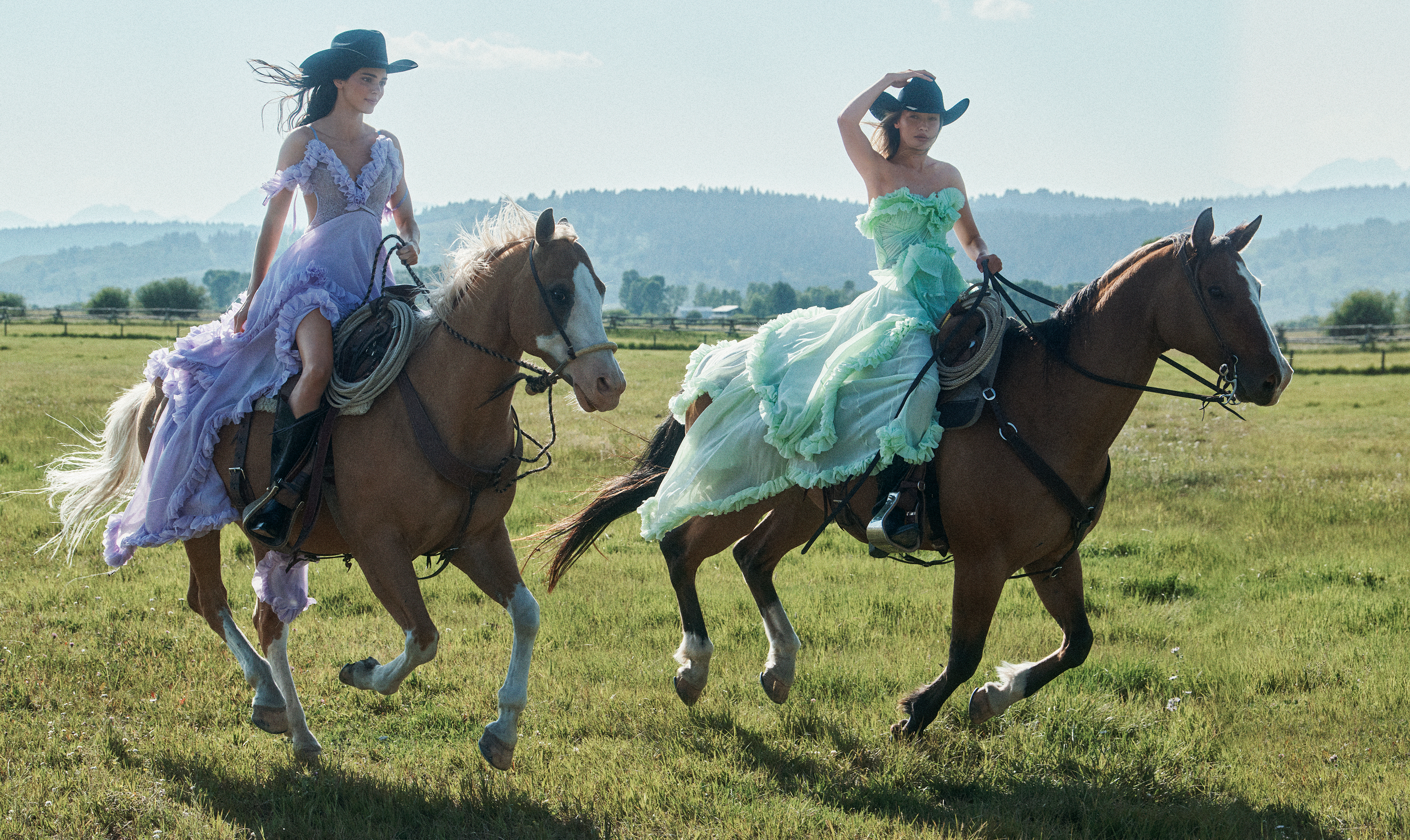 Kendall jenner and Gigi Hadid for Vogue.