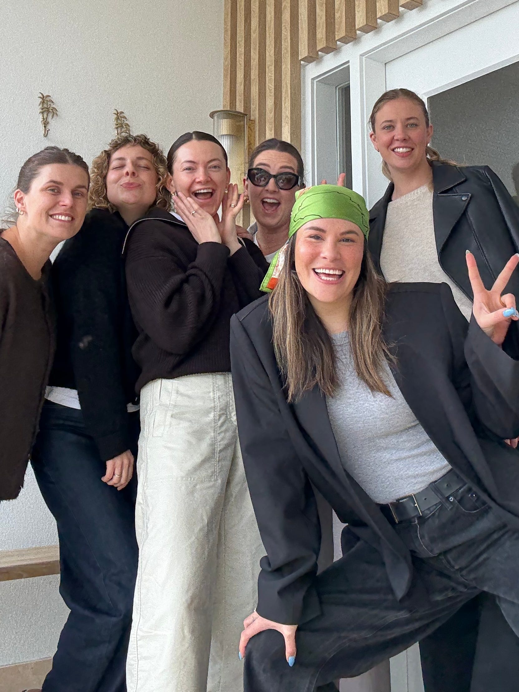 Kim Brindell and her friends on vacation together.