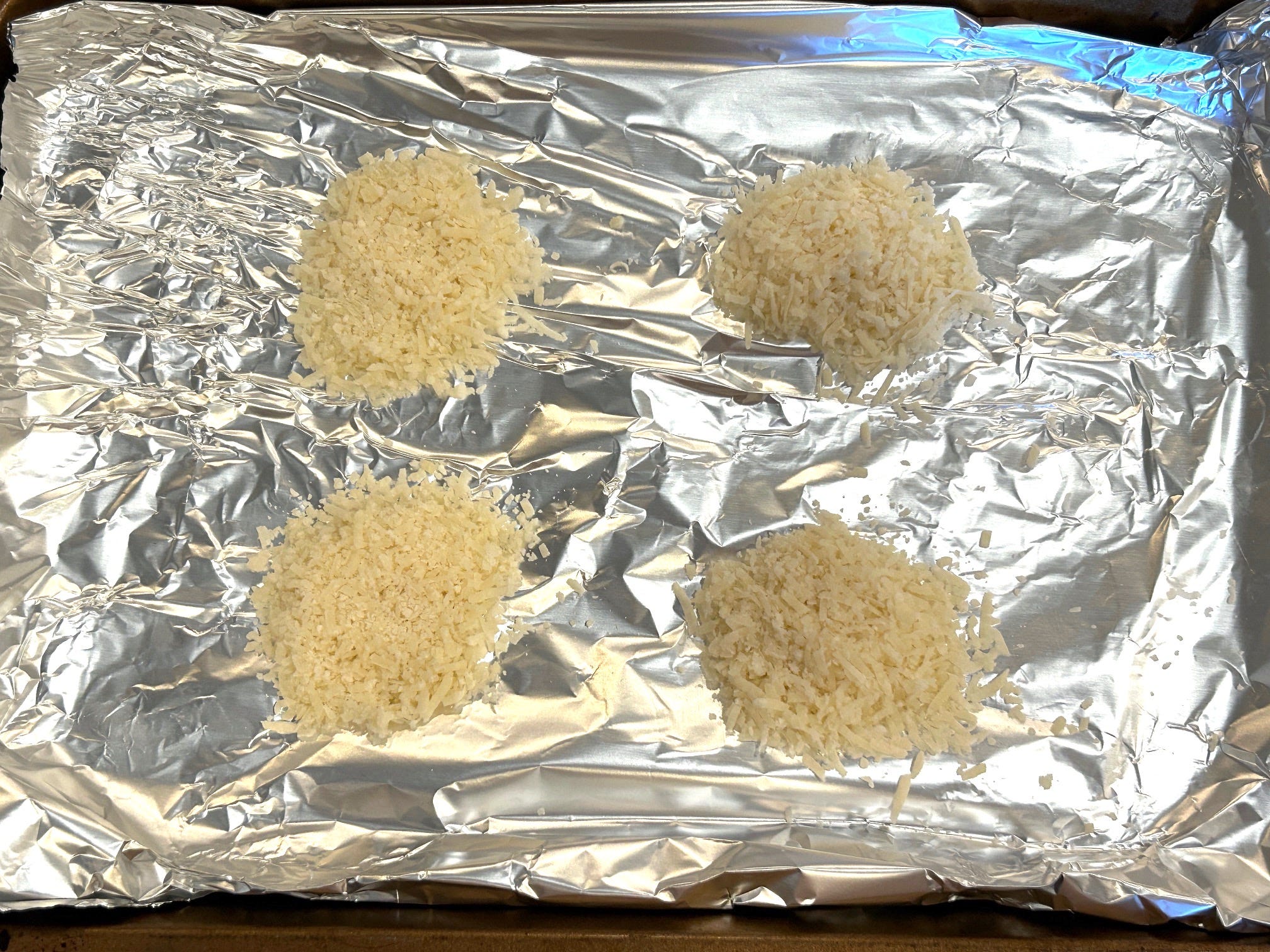 Making the parmesan crisps for Gordon Ramsay's cacio e pepe