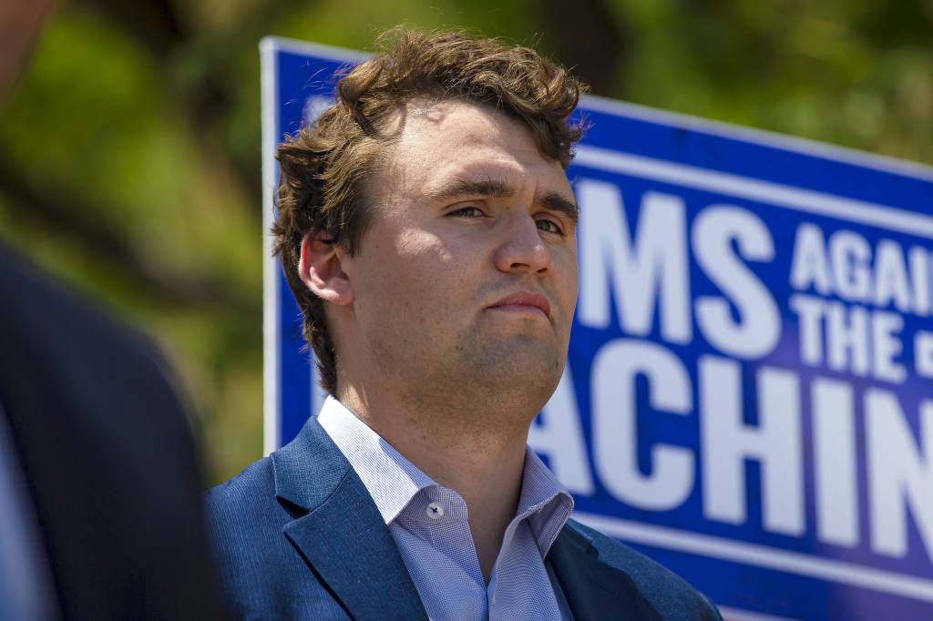 Charlie Kirk speaking.