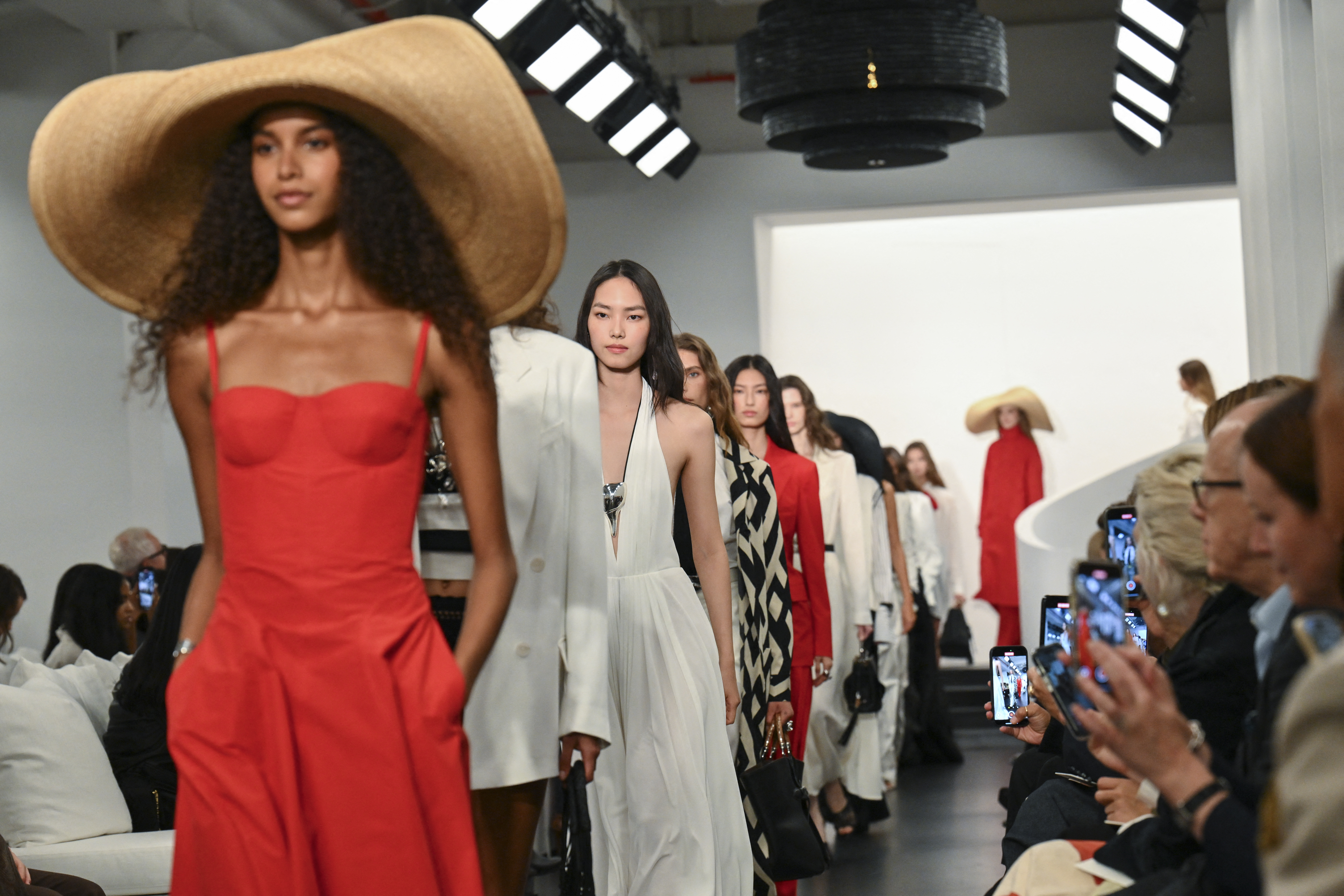 Models walk the runway during the Ralph Lauren Spring 2026 Collection show on September 10, 2025 in New York City. 