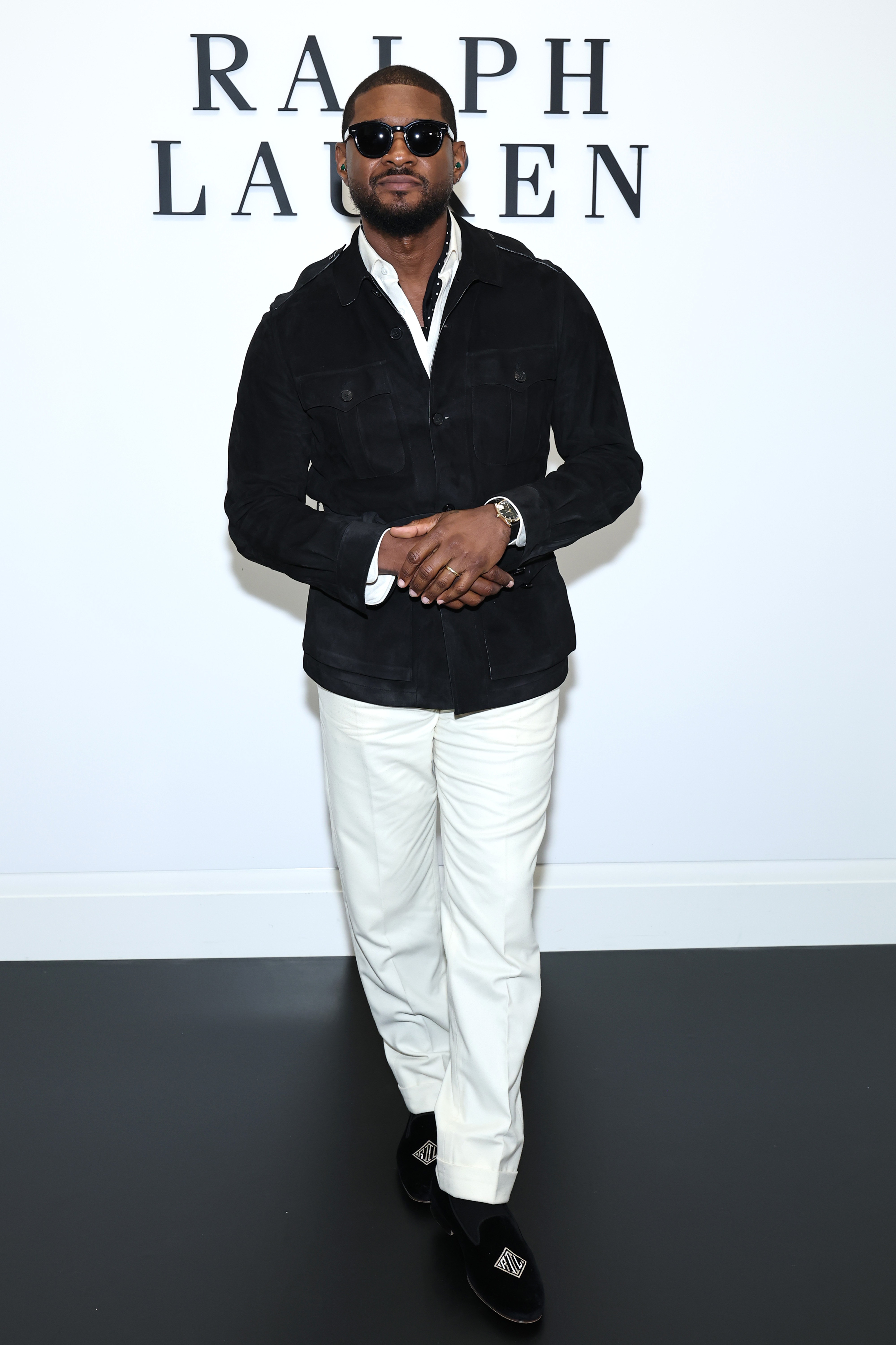 Usher attends the Ralph Lauren show during September 2025 New York Fashion Week on September 10, 2025 in New York City.