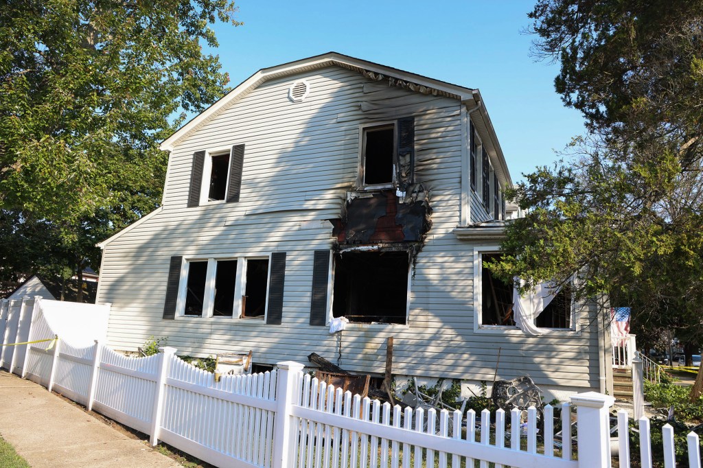 The Queens home where an elderly couple were killed. 