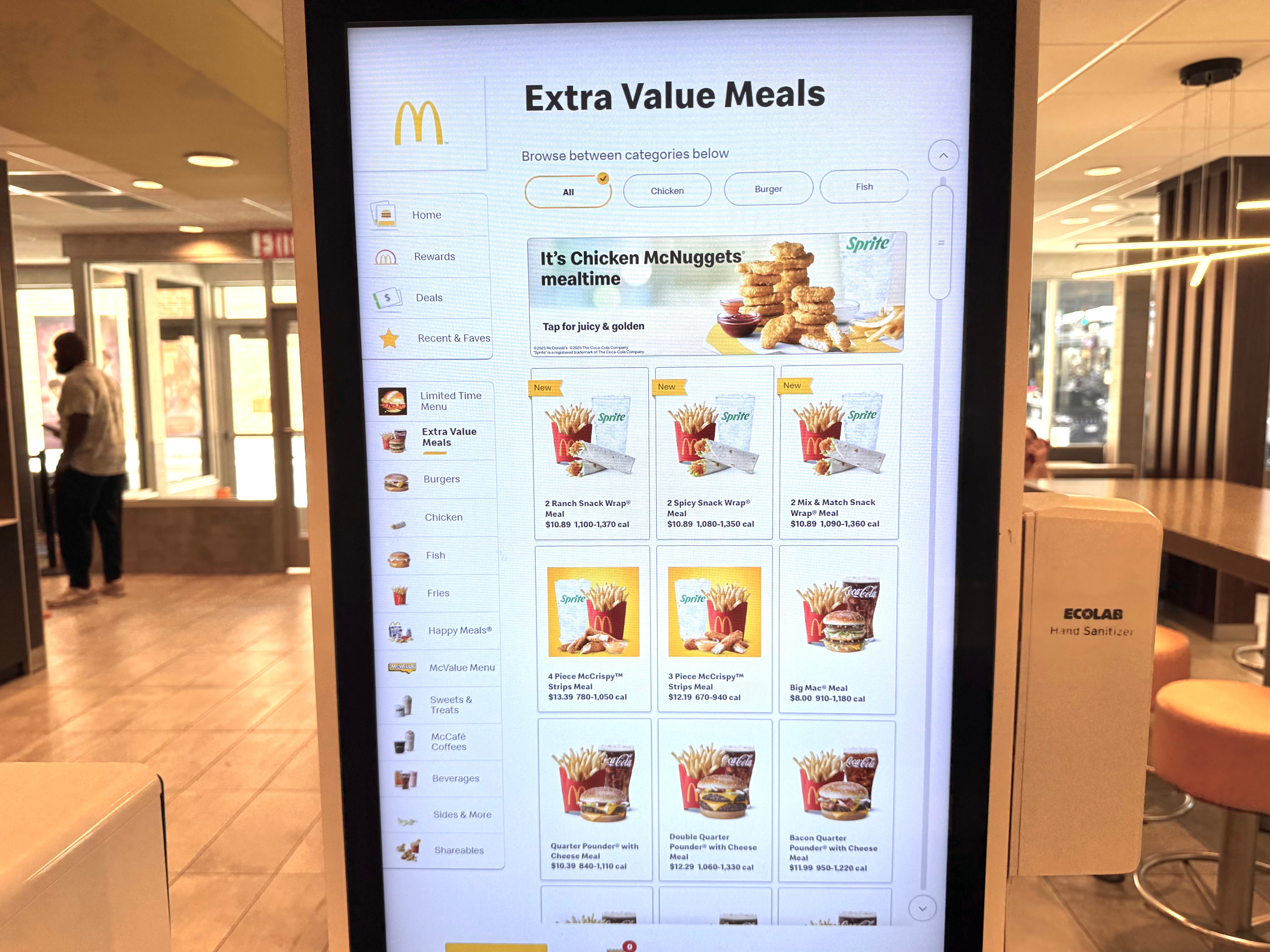 mcdonalds extra value meals