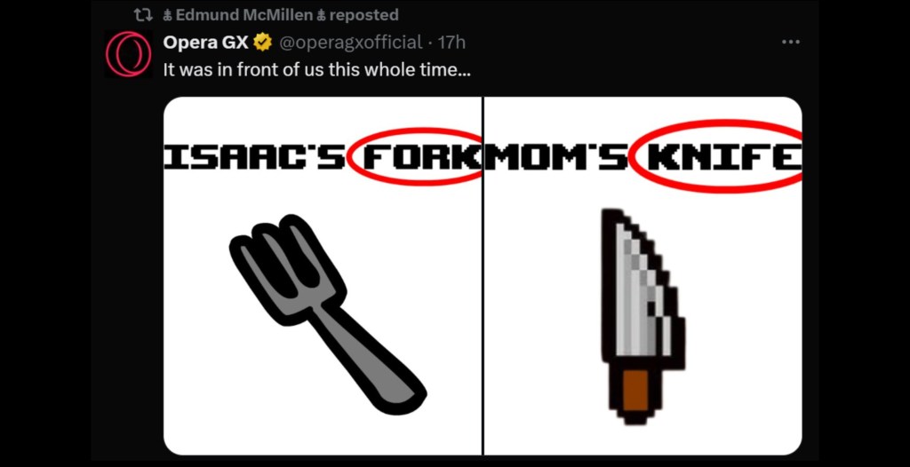 The Binding of Isaac Fortnite Item Teaser