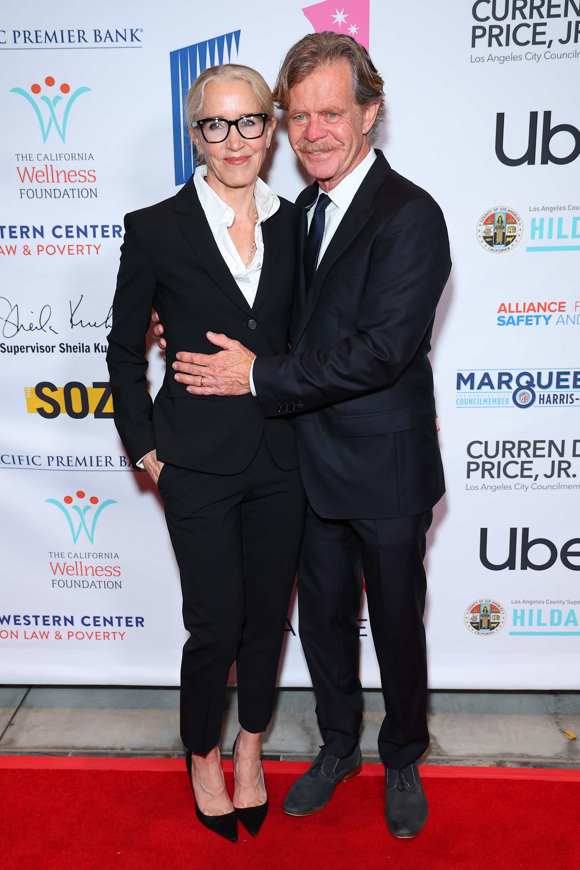 William H. Macy and Felicity Huffman in LA in December 2022