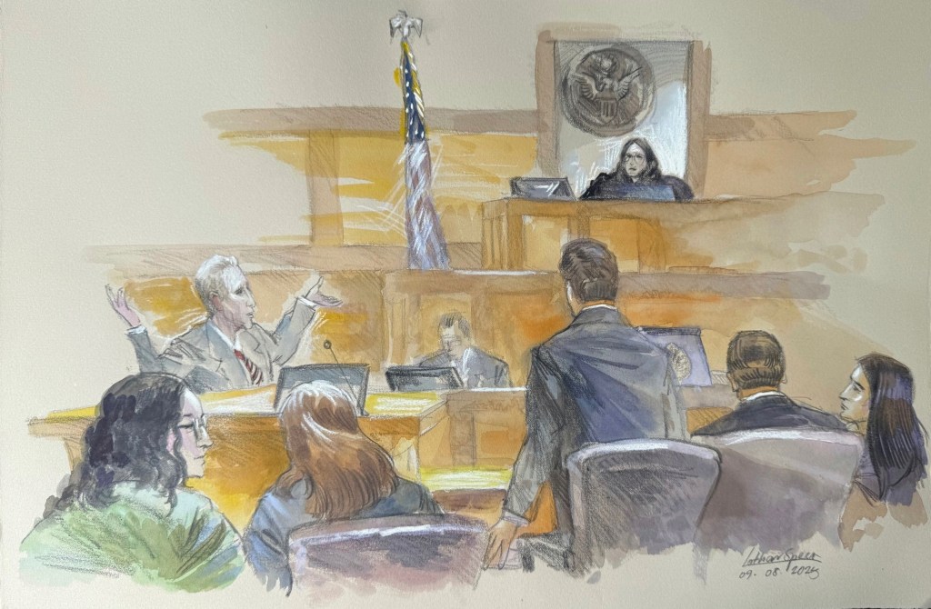 Courtroom sketch