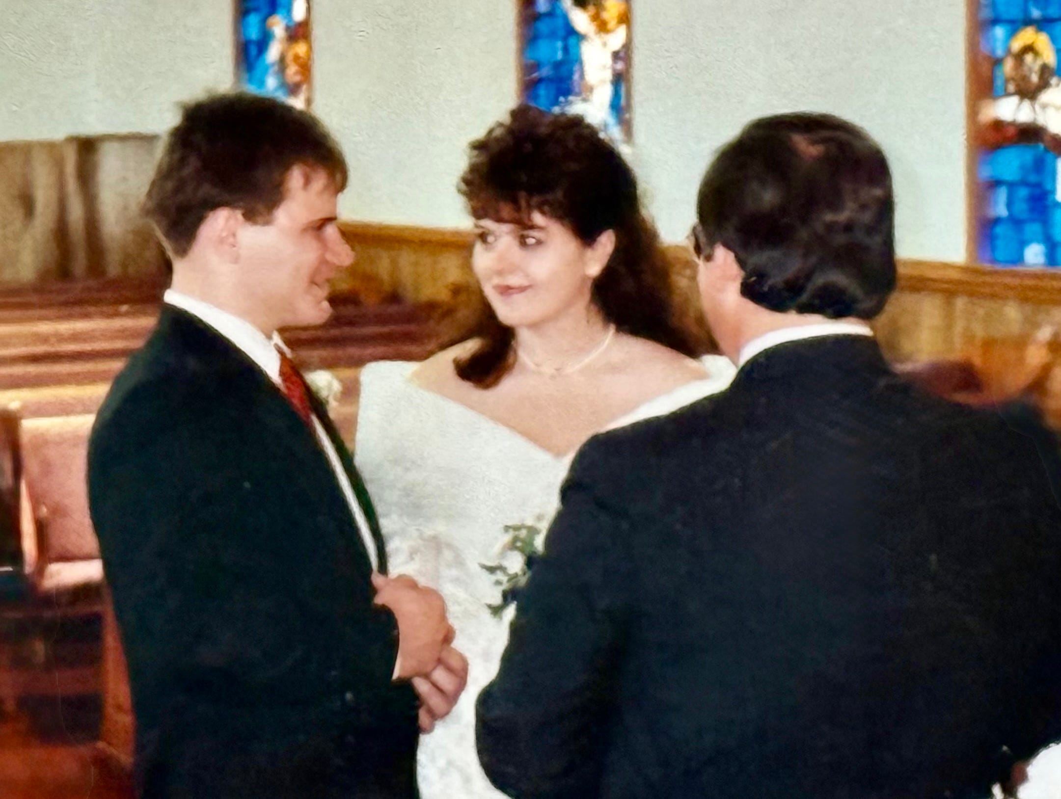 Couple at wedding