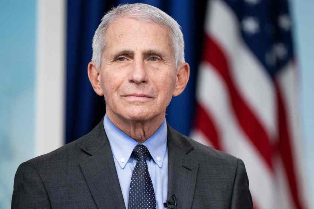 Dr. Anthony Fauci at a White House COVID-19 virtual event.