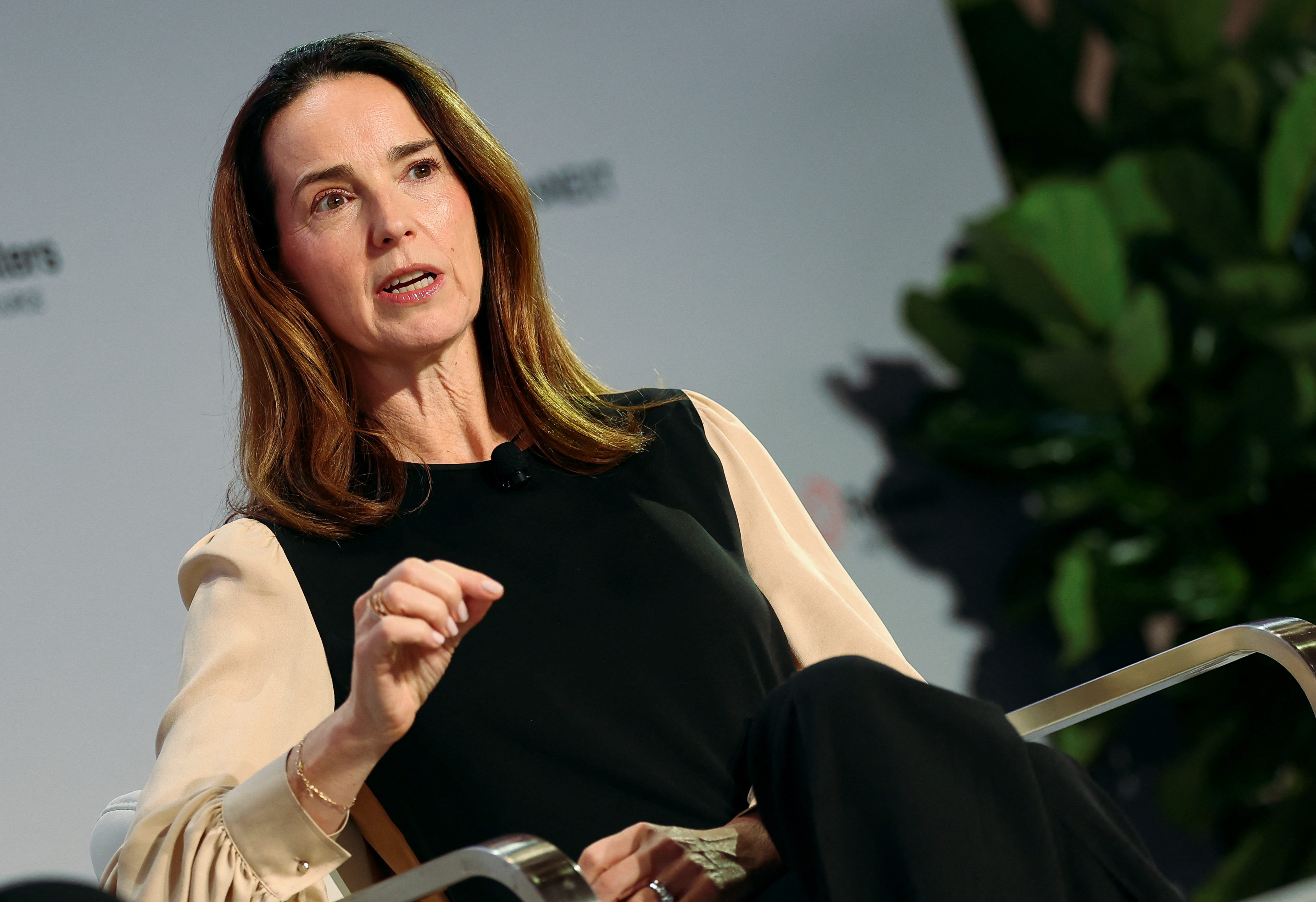 Sarah Friar, Chief Financial Officer of OpenAI, speaks during the Reuters NEXT conference, in New York City, U.S., December 10, 2024.