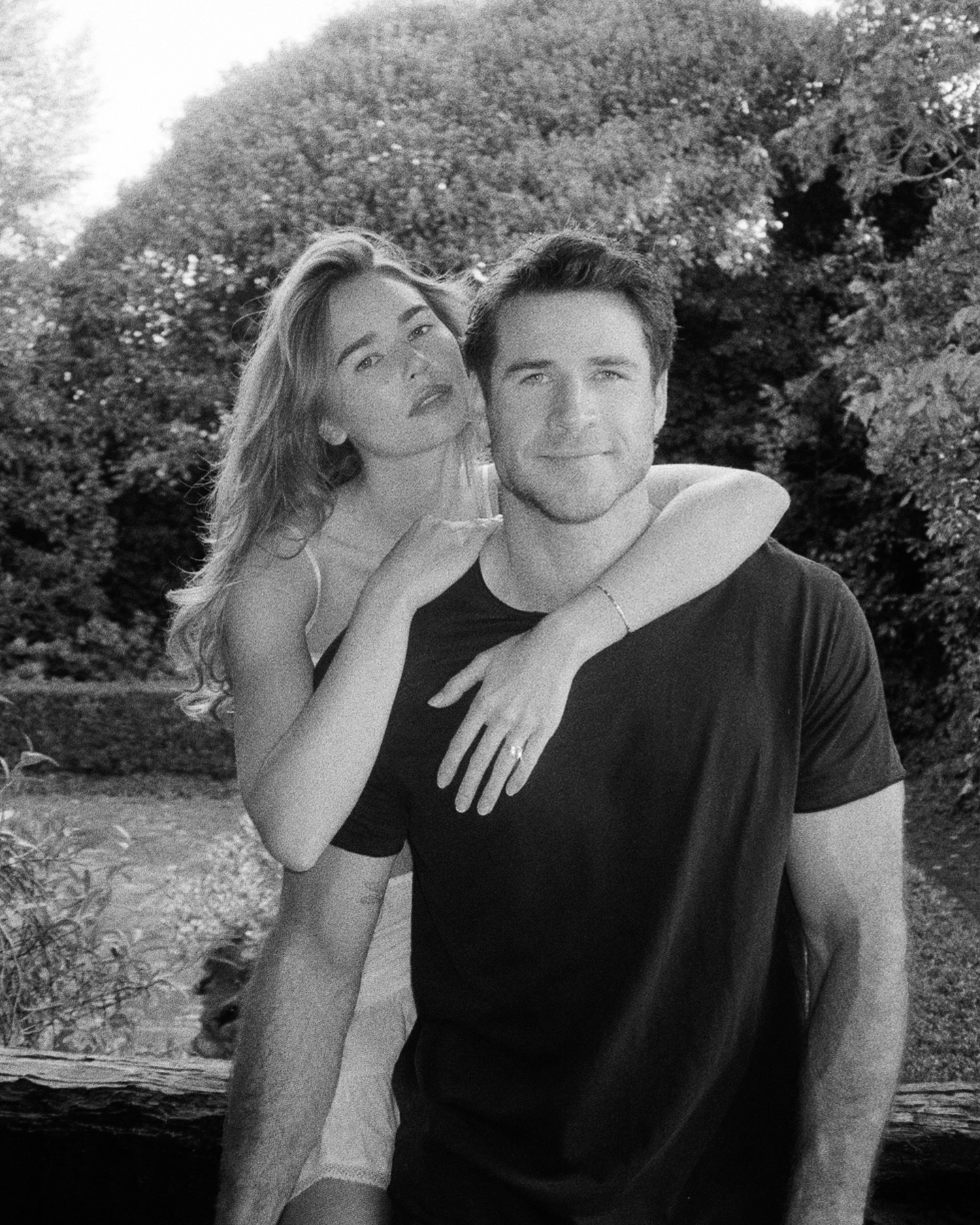 Liam Hemsworth announces engagement to Gabriella Brooks.