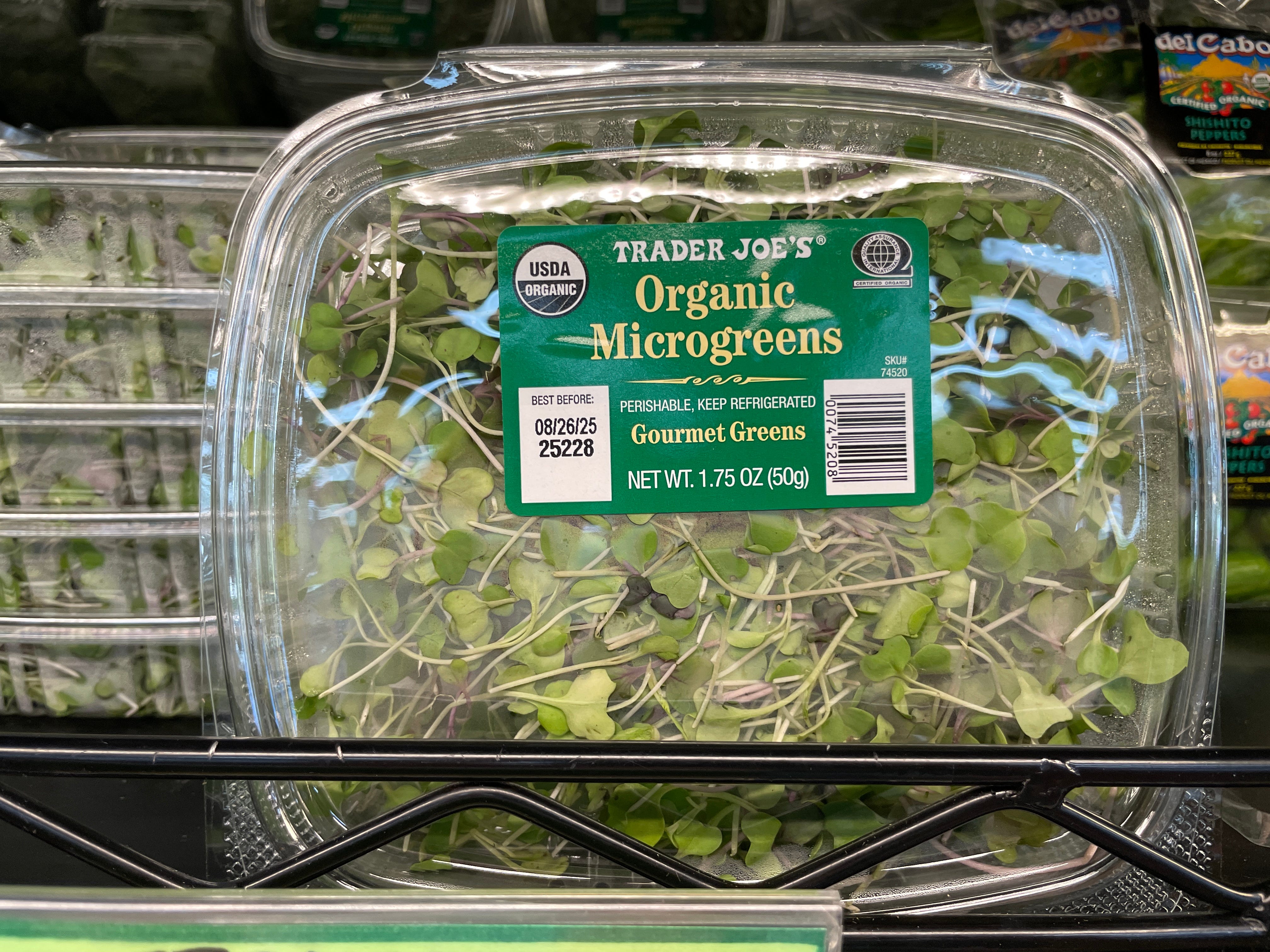 Trader Joe's organic microgreens