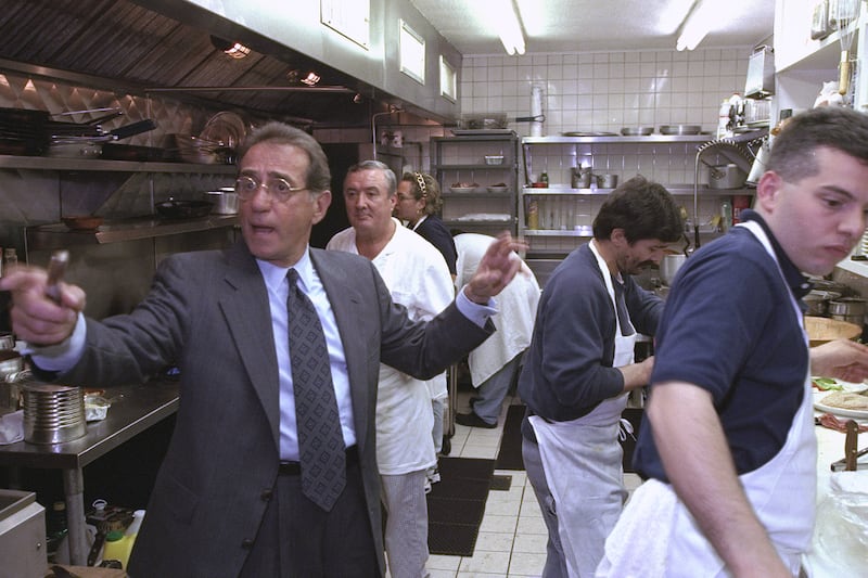 Frank Pellegrino in the kitchen at Rao's.