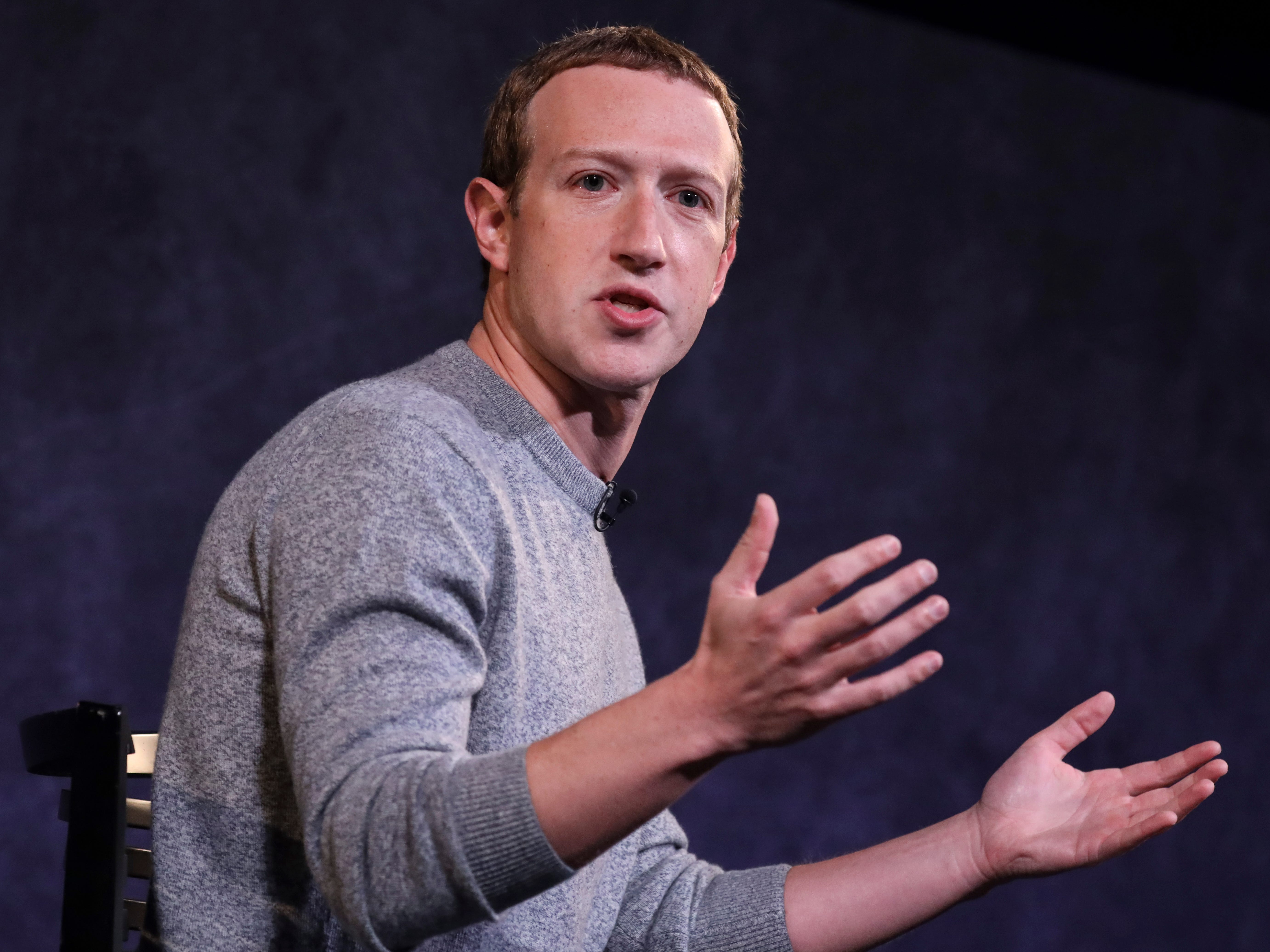 Mark Zuckerberg at the Paley Center For Media on October 25, 2019