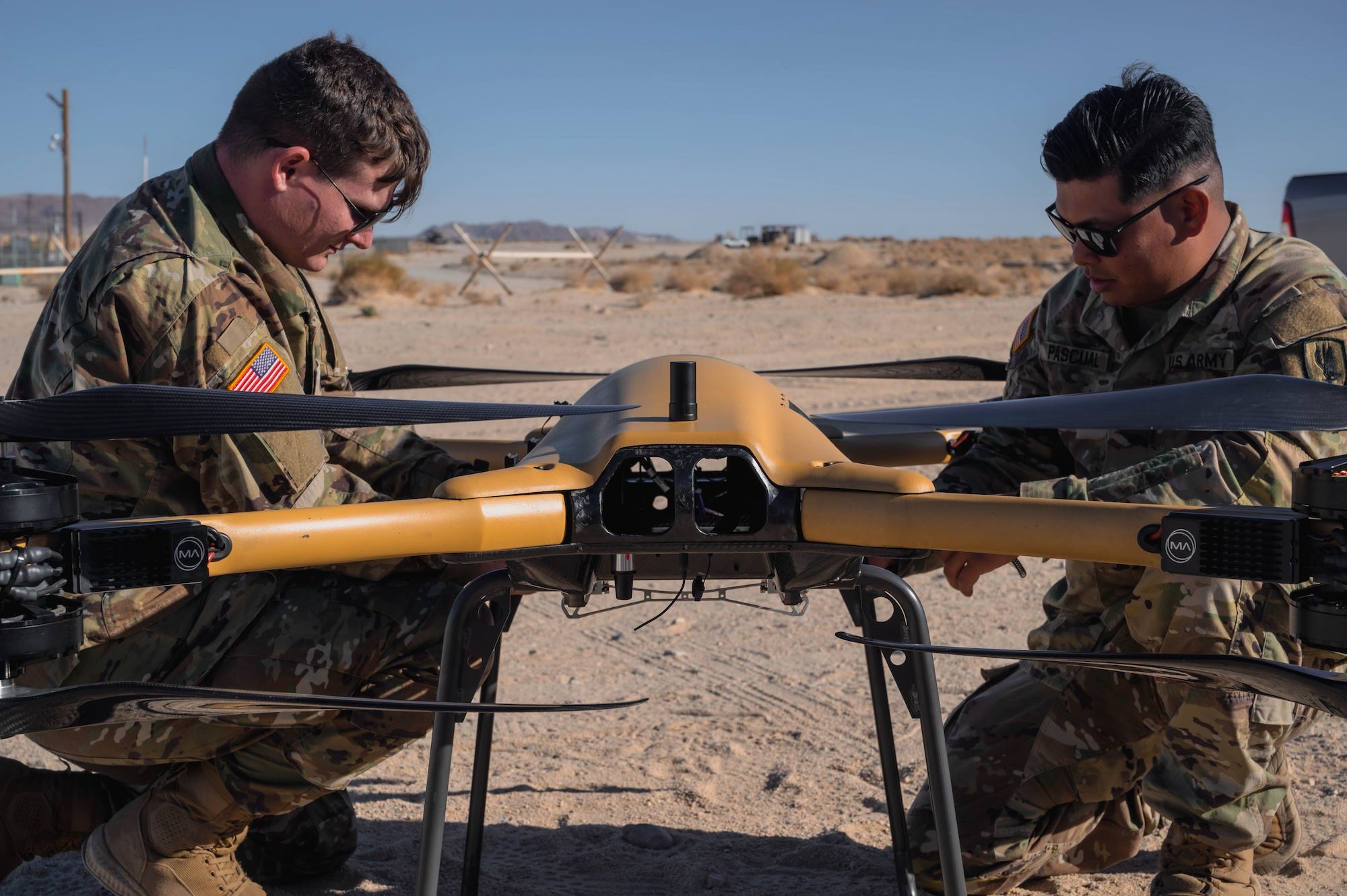 Drone operators tested uncrewed aerial vehicles during a November 2024 Defense Innovation Unit event.