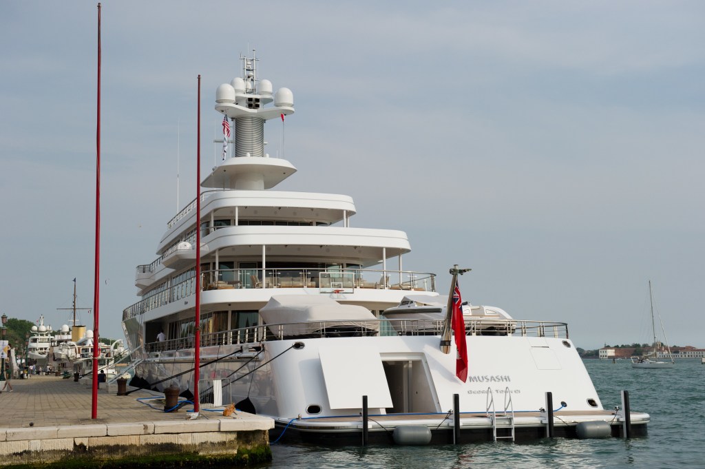 Superyacht Musashi in Venice.