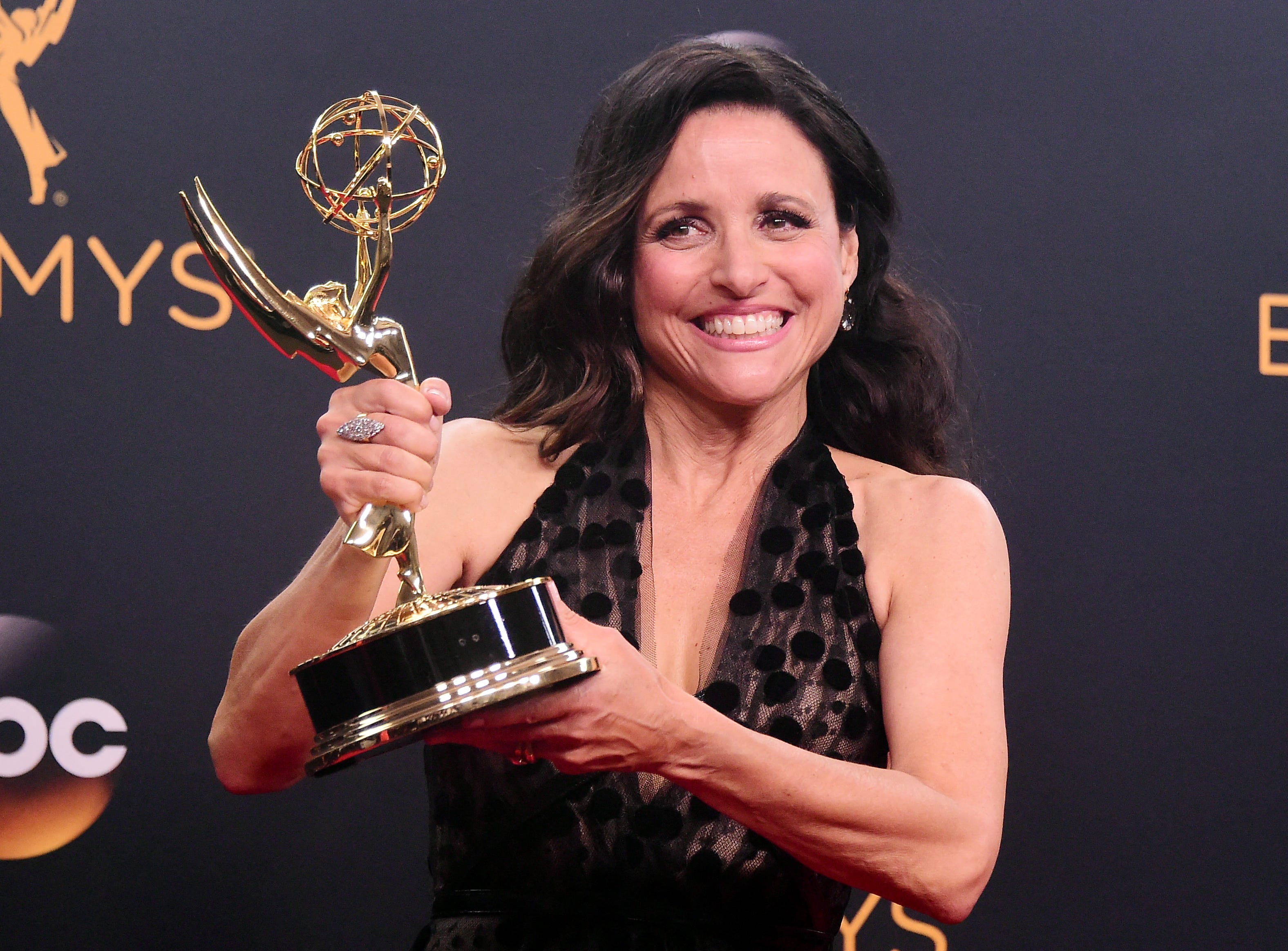 Julia Louis-Dreyfus at the 2016 Emmy Awards.