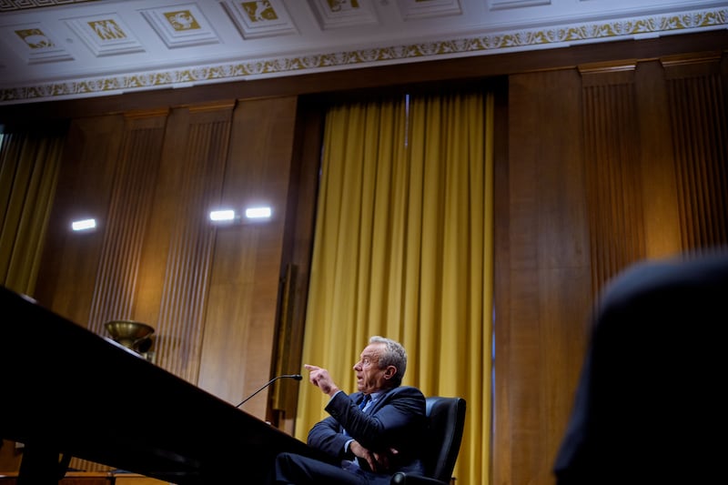 Robert F. Kennedy Jr. testifies before the Senate Finance Committee at the Dirksen Senate Office Building on September 4, 2025 in Washington, D.C.