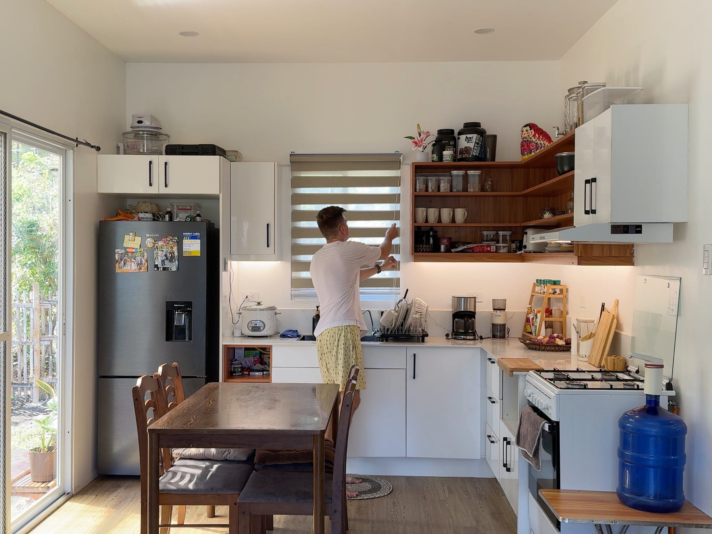 The kitchen.