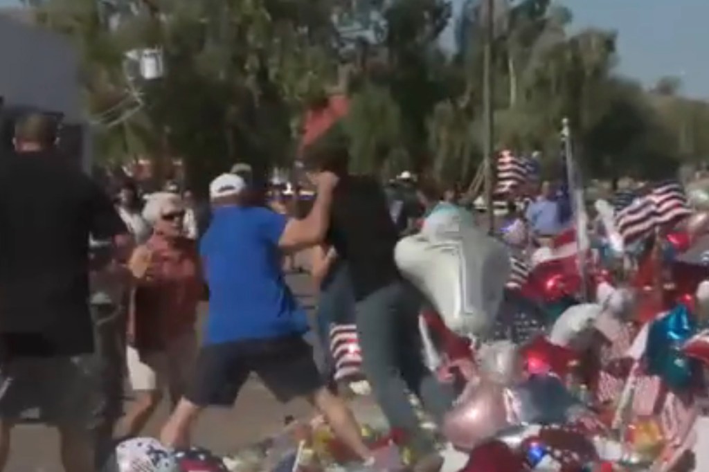 Man vandalizes Charlie Kirk Memorial at Turning Point headquarters in Phoenix - 