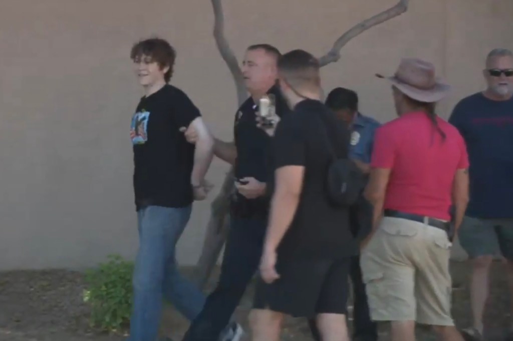 Corral was seen wearing a t-shirt similar to the one Kirk's alleged killer Tyler Robinson was wearing after the assassination.