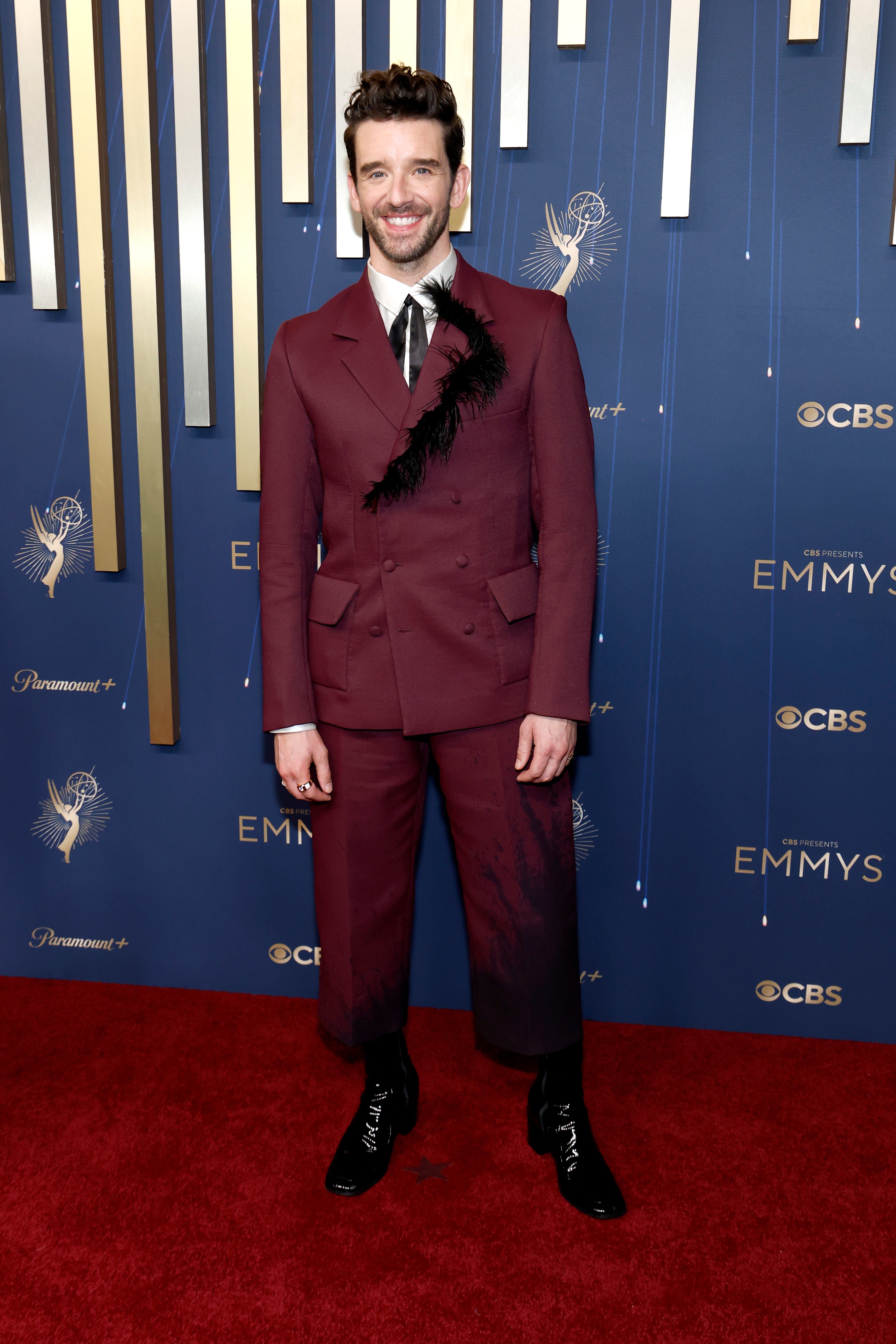 Michael Urie attends the Emmy Awards in September 2025.