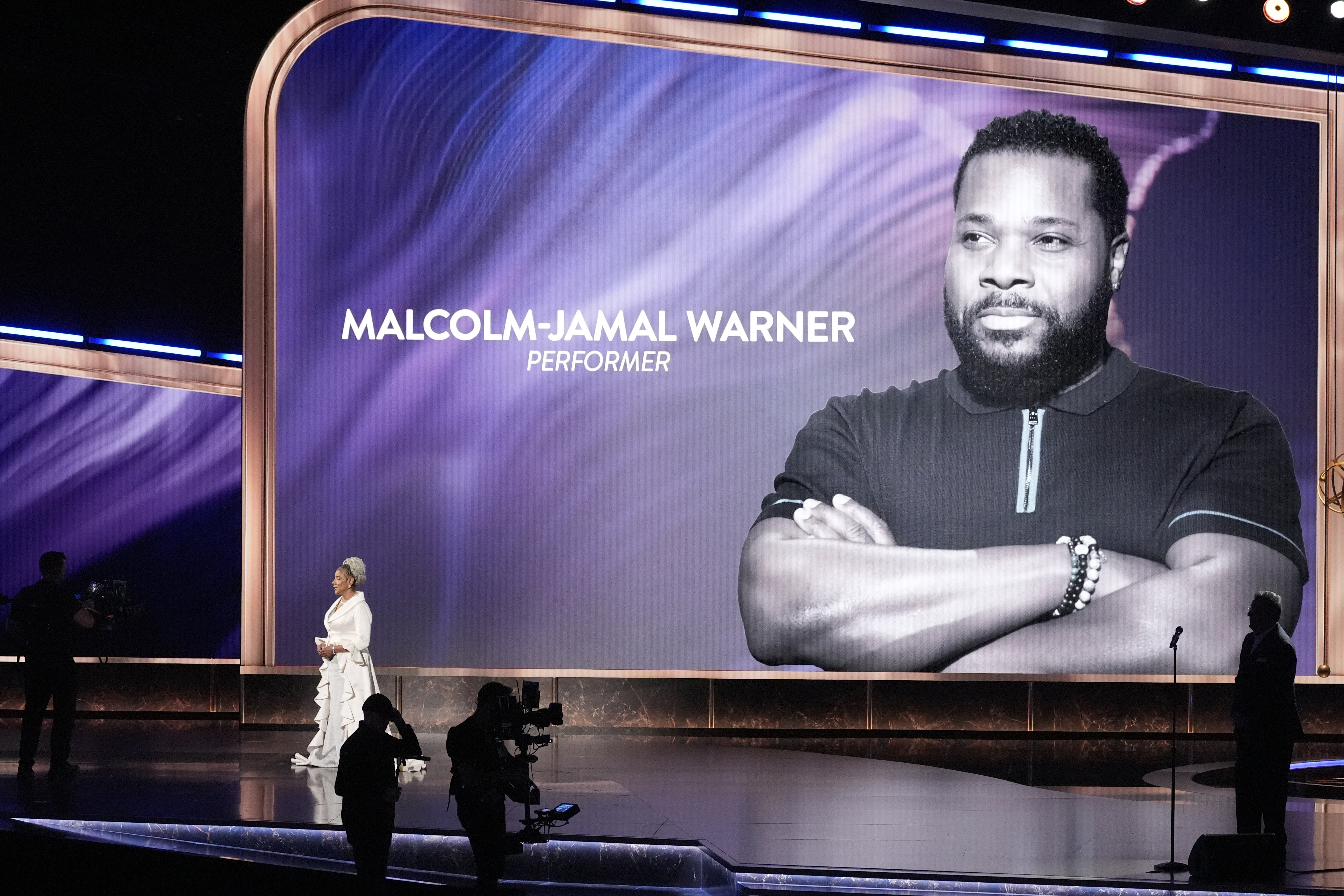 Phylicia Rashad introduces an in memoriam performance during the 77th Primetime Emmy Awards on Sunday, Sept. 14, 2025, at the Peacock Theater in Los Angeles.