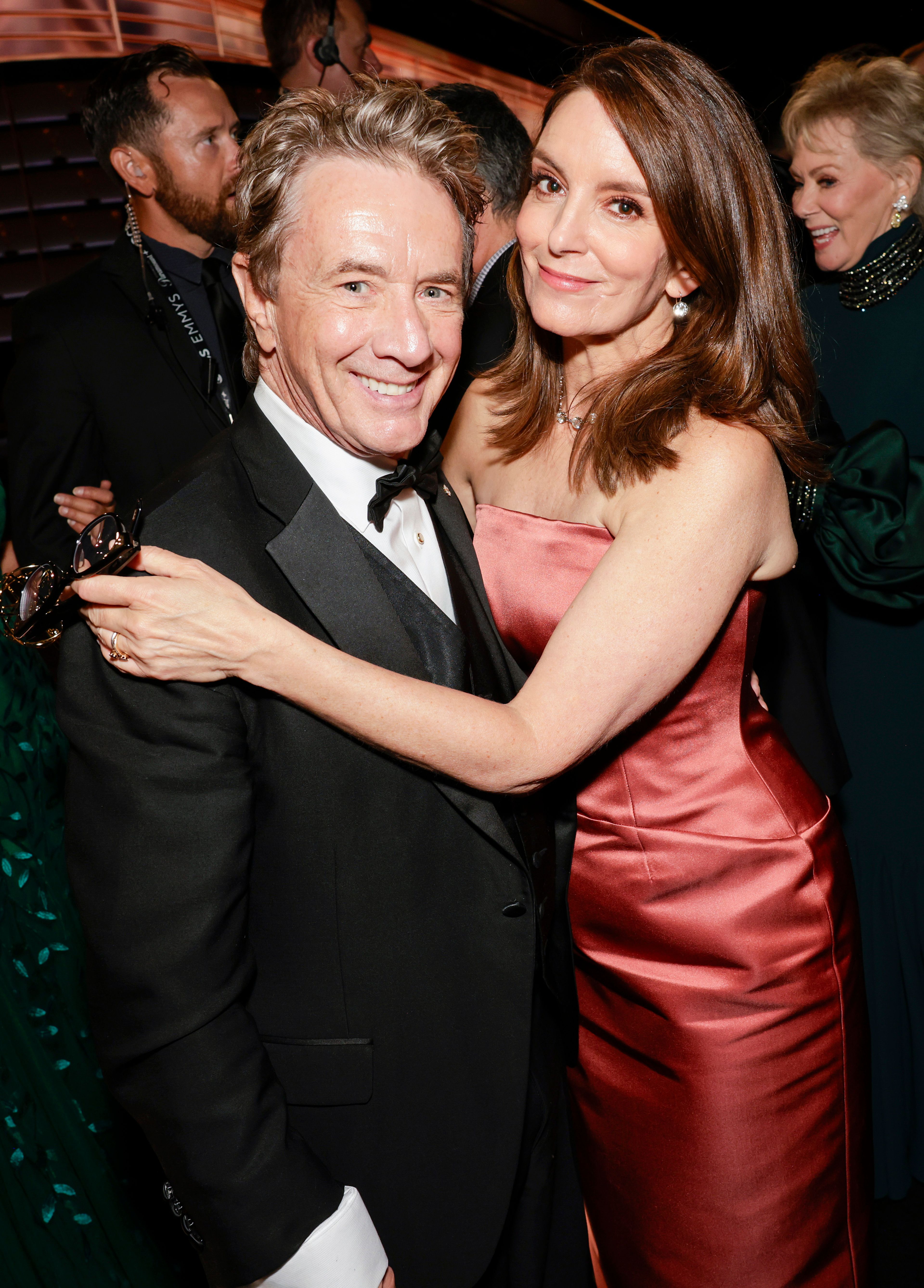 Martin Short and Tina Fey attend The 77th Primetime Emmy Awards