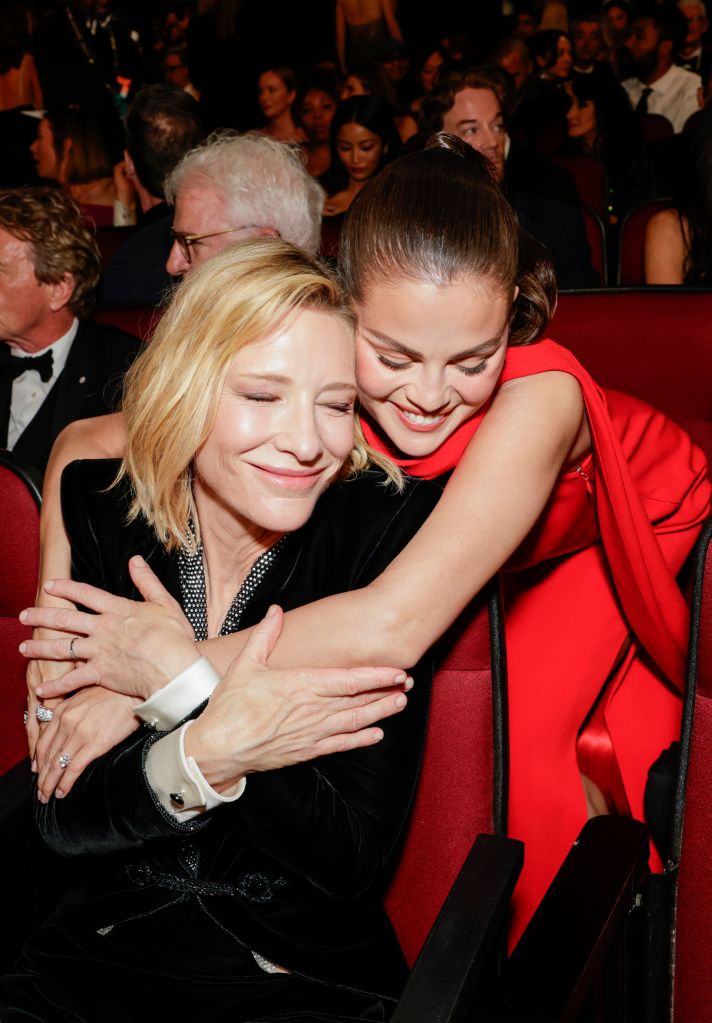 Cate Blanchett and Selena Gomez attend The 77th Primetime Emmy Awards