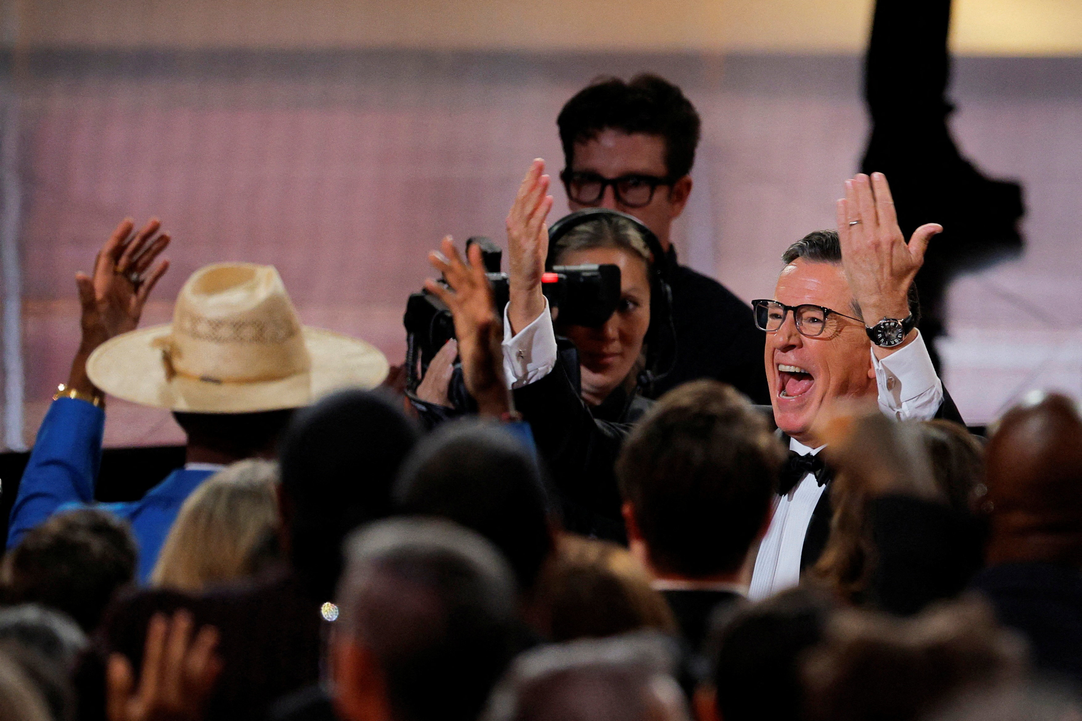 Stephen Colbert attends The 77th Primetime Emmy Awards