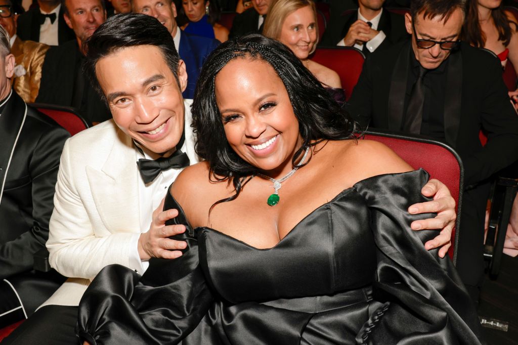 Dom Hetrakul and Natasha Rothwell attend The 77th Primetime Emmy Awards