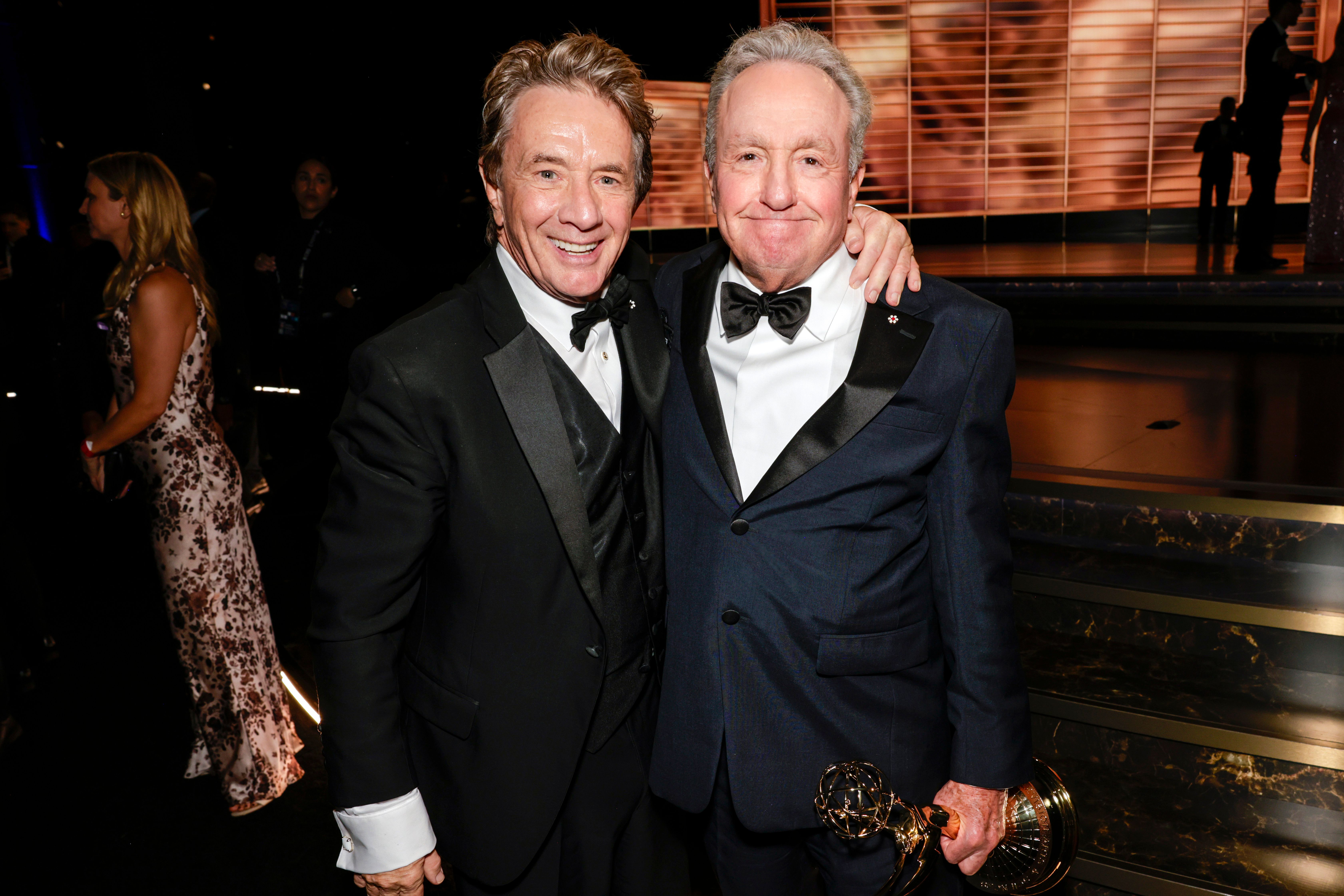 Martin Short and Lorne Michaels attend The 77th Primetime Emmy Awards