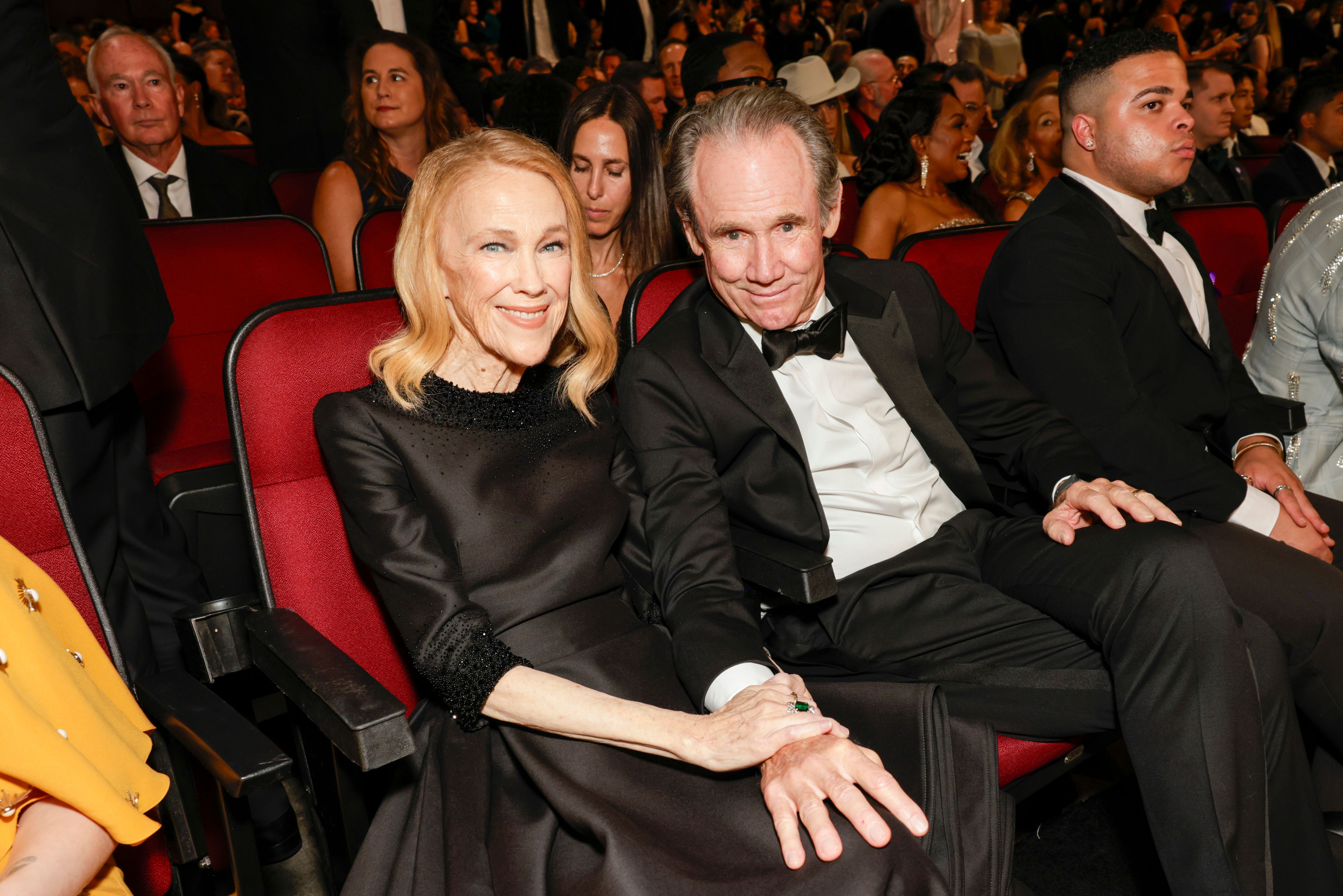 Catherine O'Hara and Bo Welch attend The 77th Primetime Emmy Awards