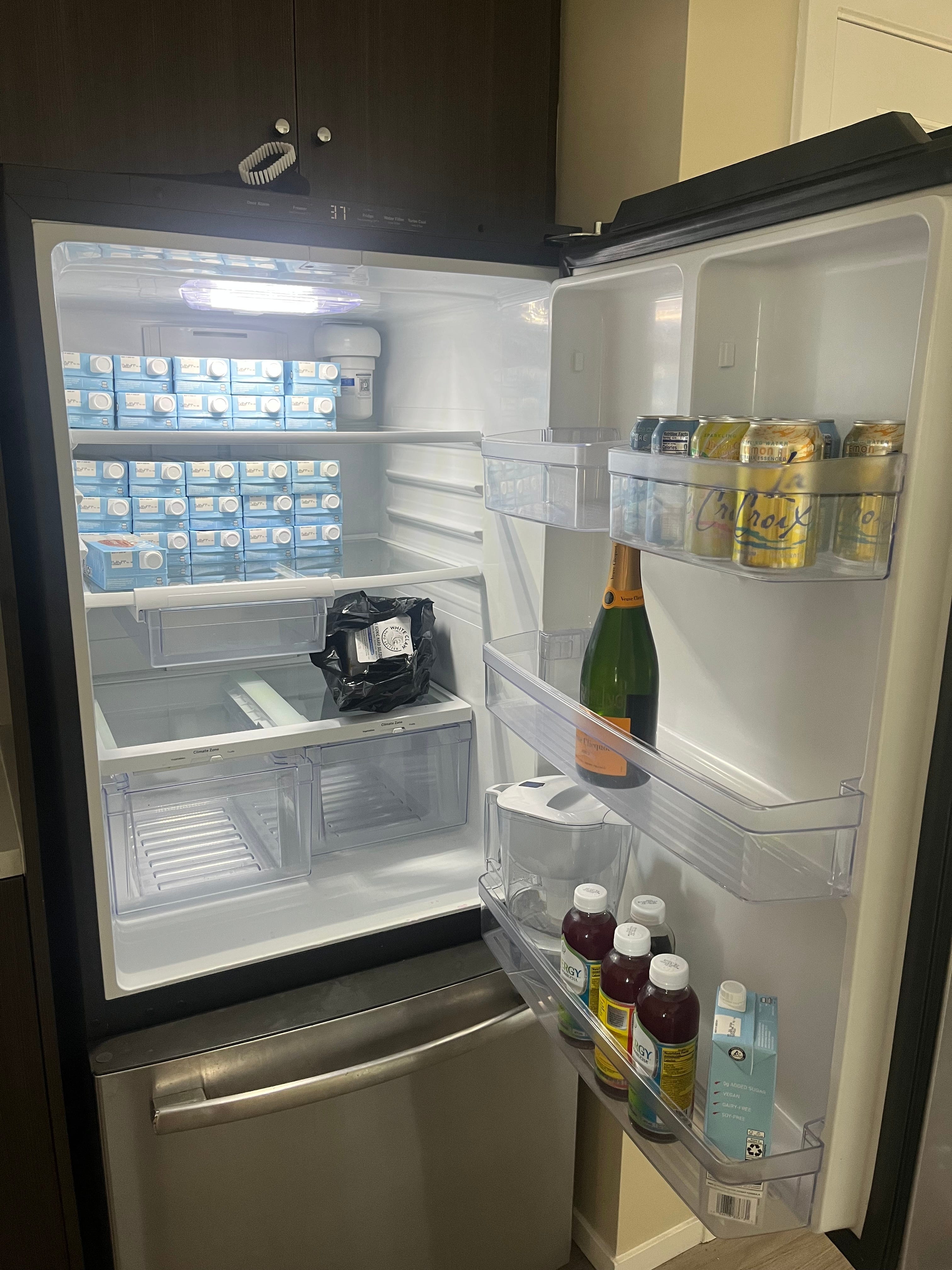 Boris Skurikhin's fridge is pictured.