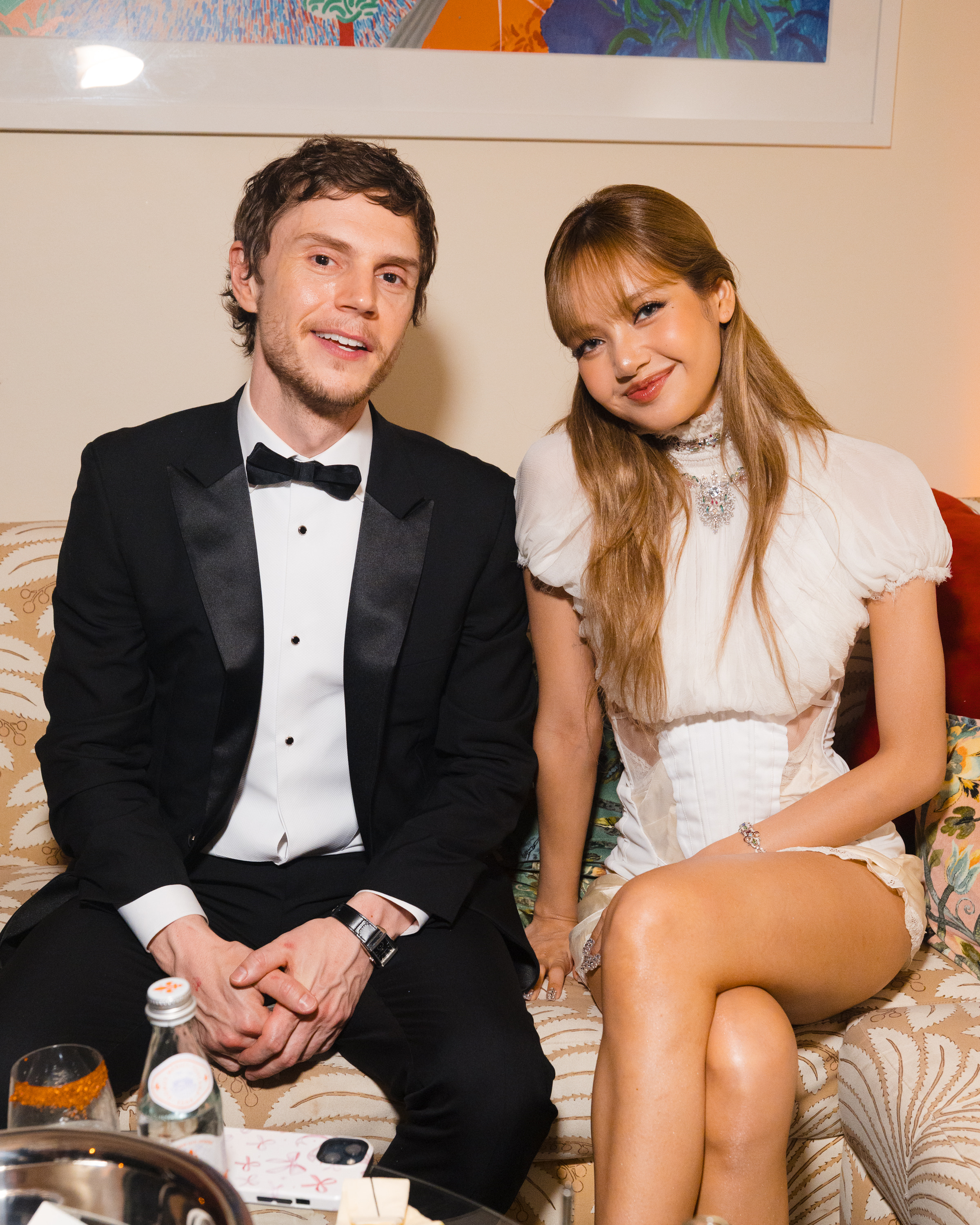 Evan Peters and Lisa attend the HBO Max Primetime Emmy Awards Afterparty.