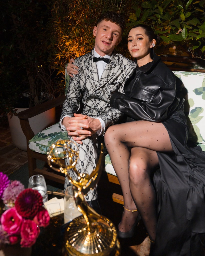 Chris Perfetti and Cristin Milioti attend the HBO Max Primetime Emmy Awards Afterparty.
