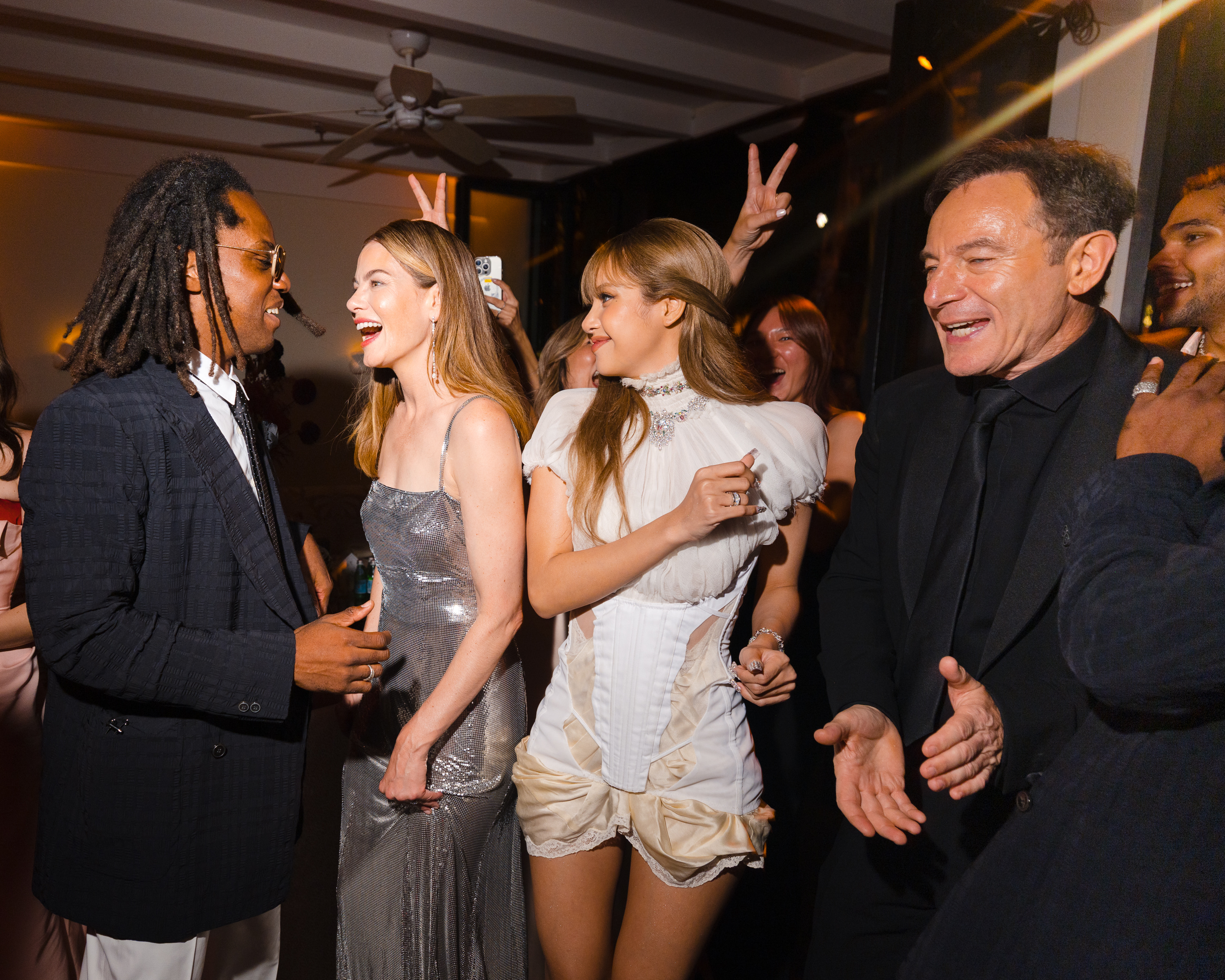 Michelle Monaghan, Lisa, and Jason Isaacs attend the HBO Max Primetime Emmy Awards Afterparty.