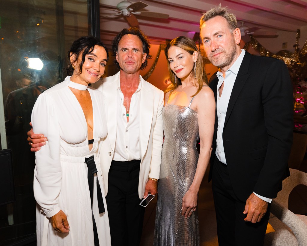 Nadia Conners, Walton Goggins, Michelle Monaghan, and Peter White attend the HBO Max Primetime Emmy Awards Afterparty.