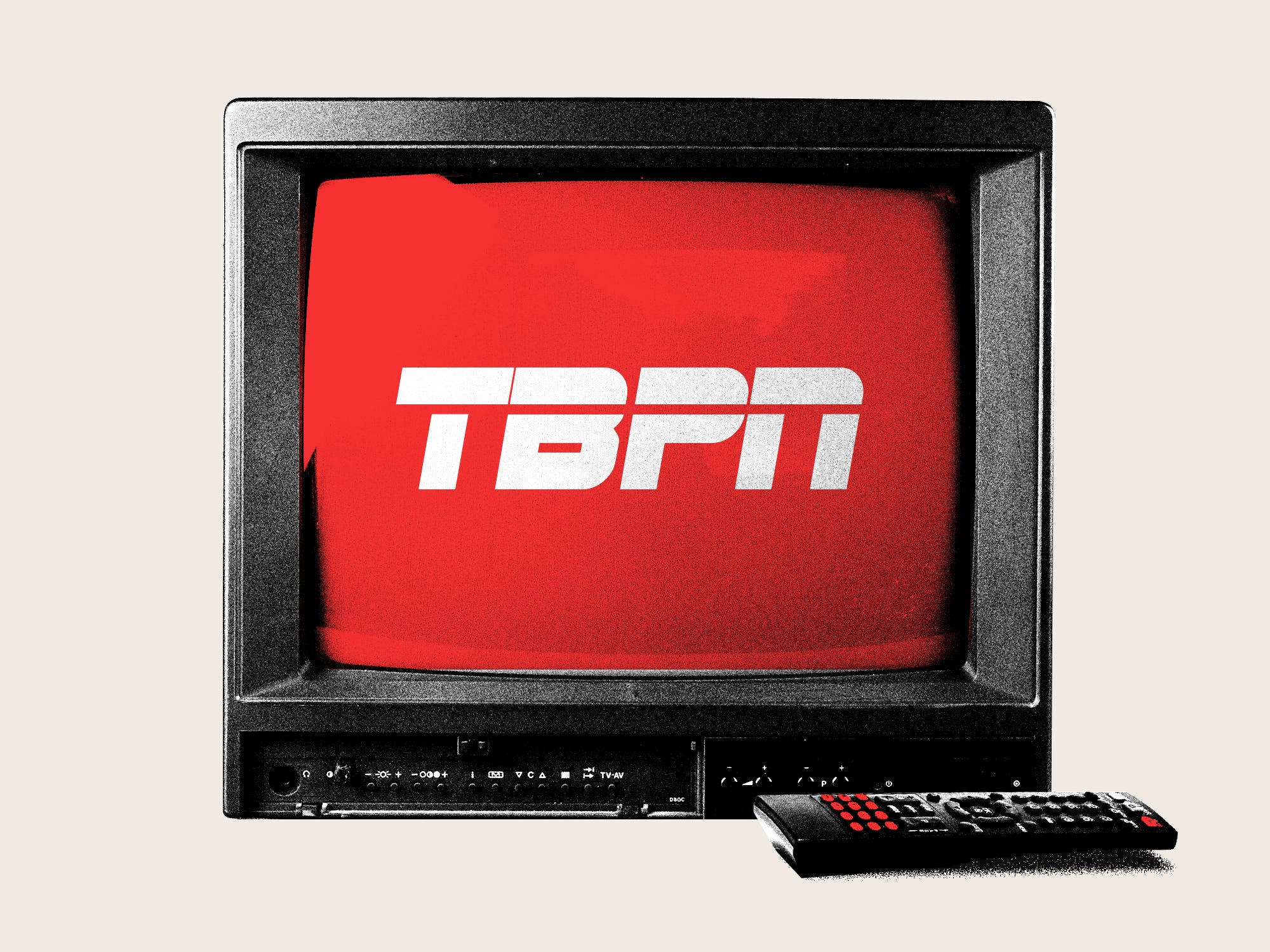 A television displaying