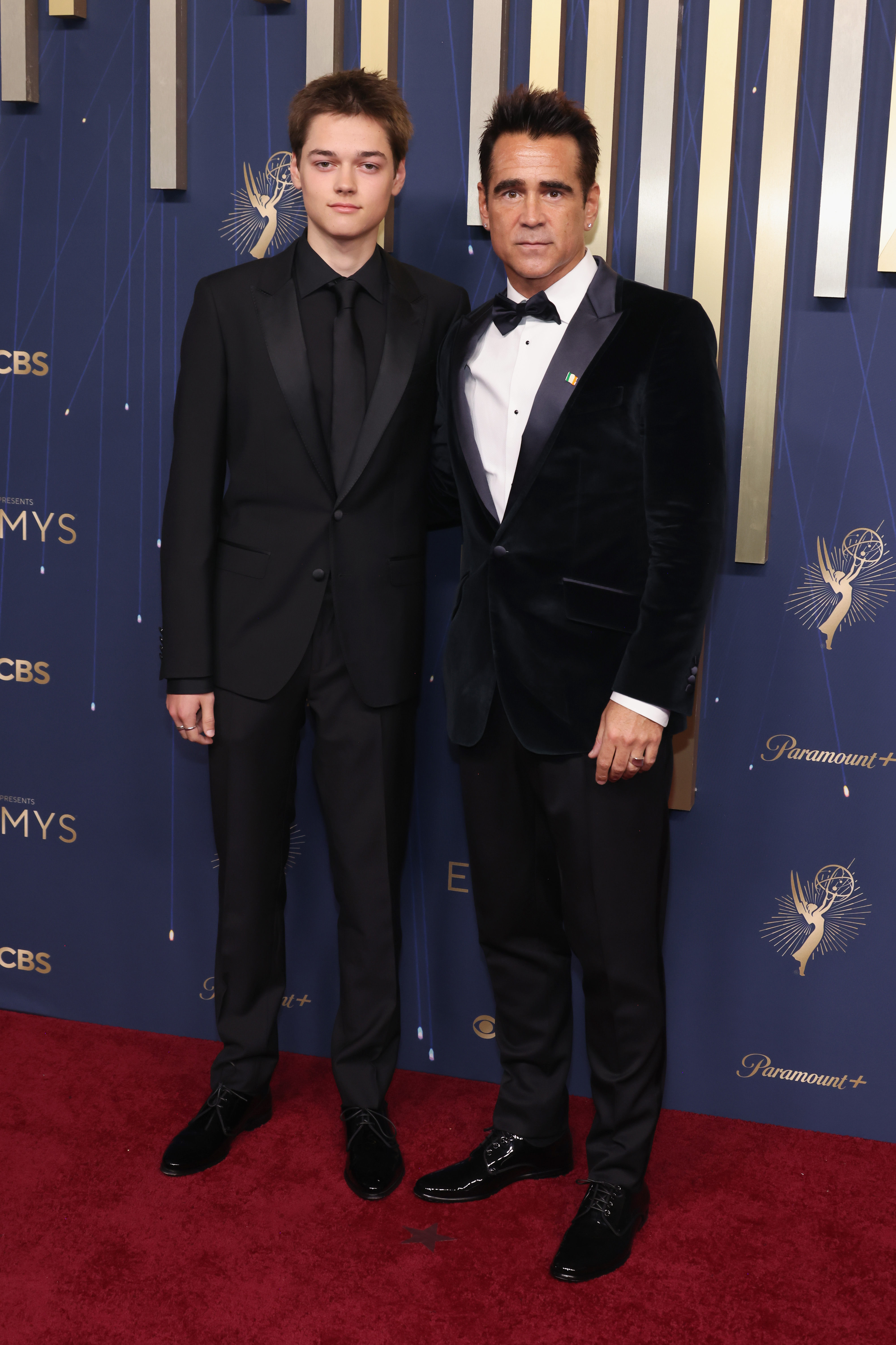 Henry and Colin Farrell at the 2025 Emmys
