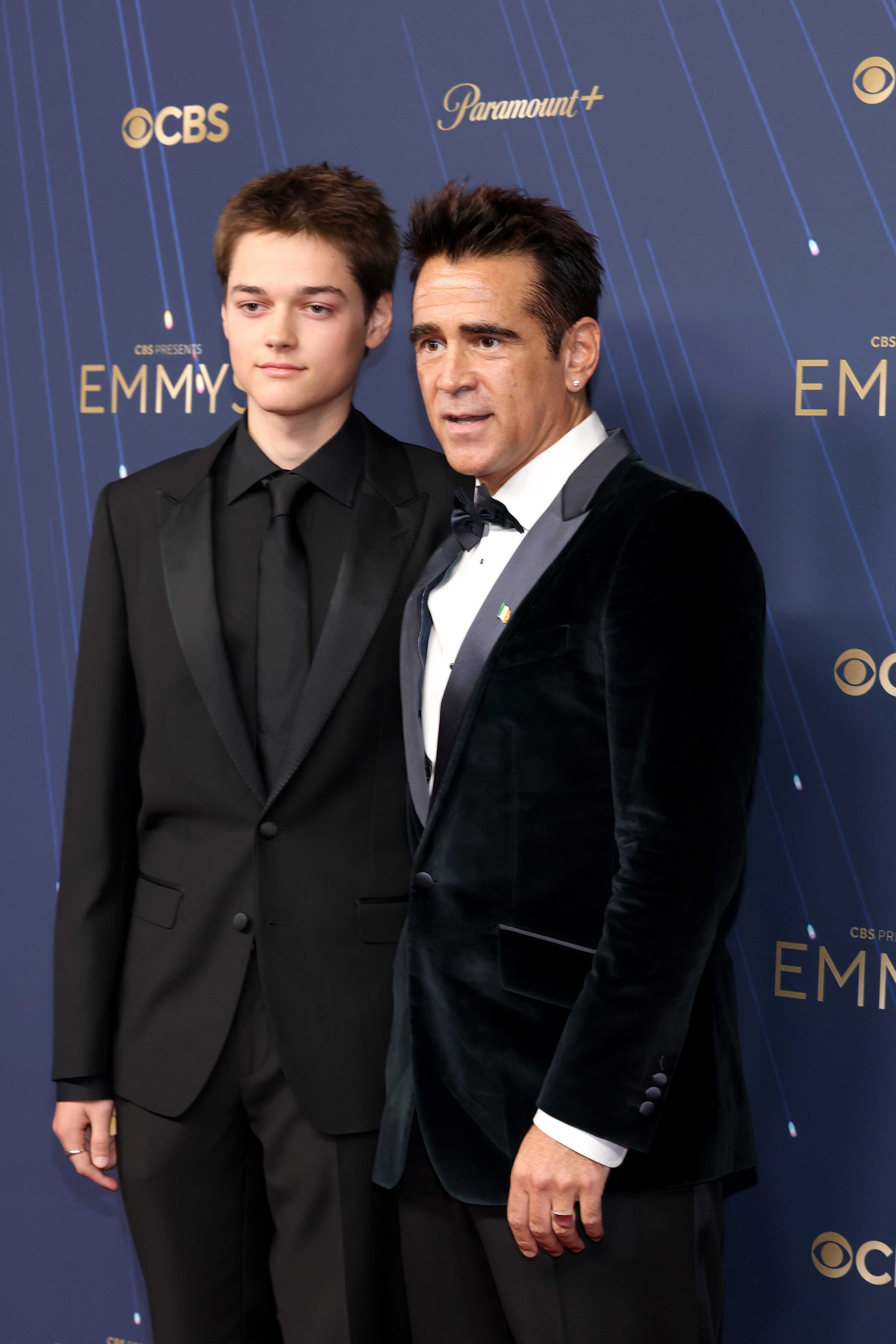 Henry and Colin Farrell at the 2025 Emmys