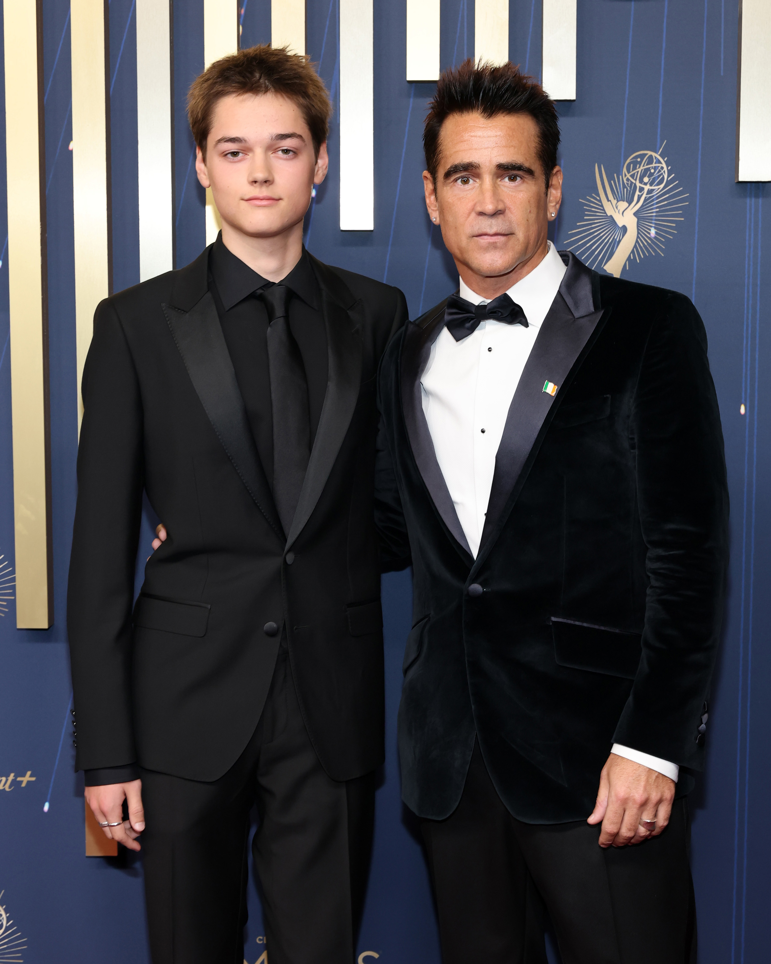 Henry and Colin Farrell at the 2025 Emmys