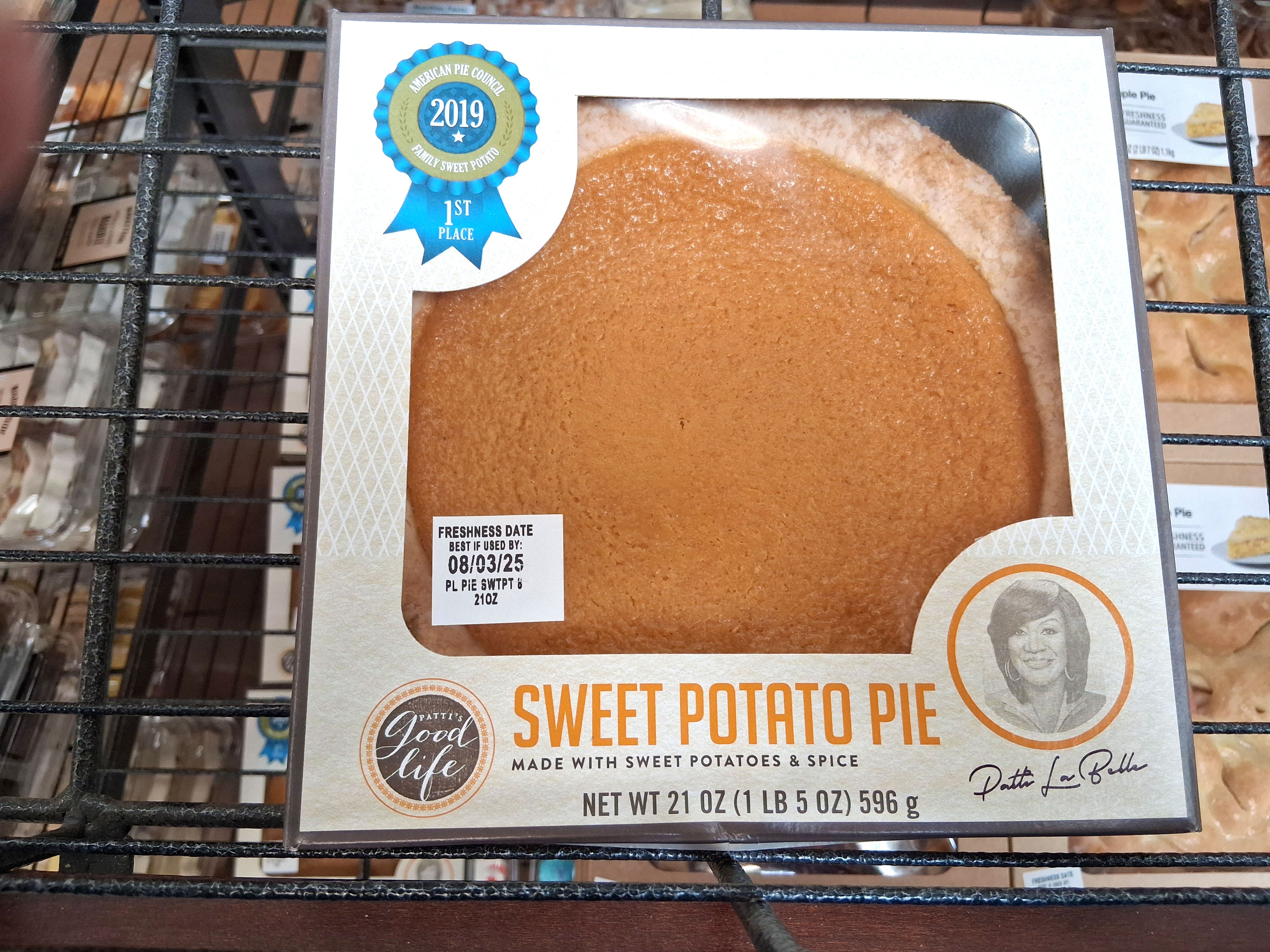 A box of Patti LaBelle's sweet potato pie.