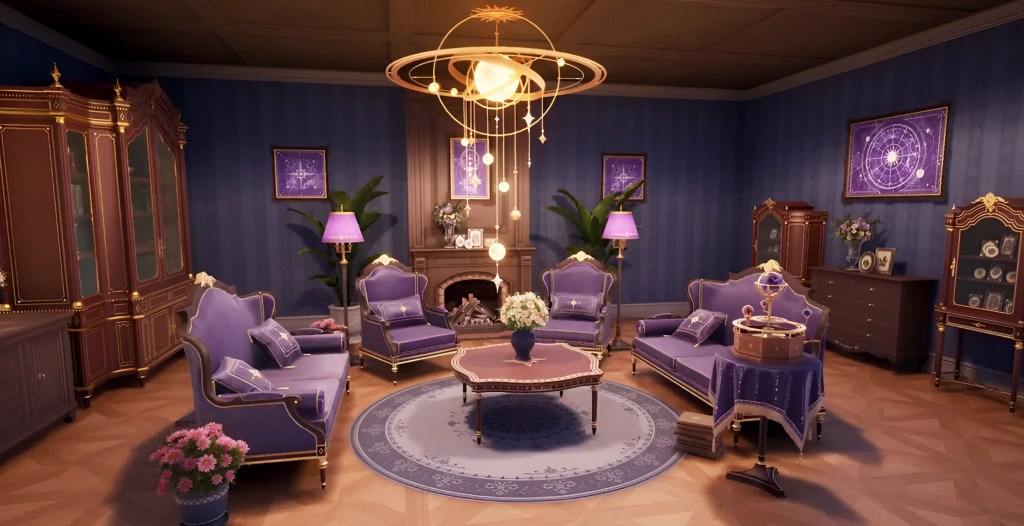 Infinity Nikki Cradle of Stars Furniture Set