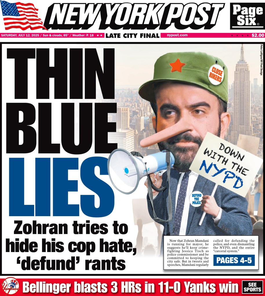 New York Post cover: 