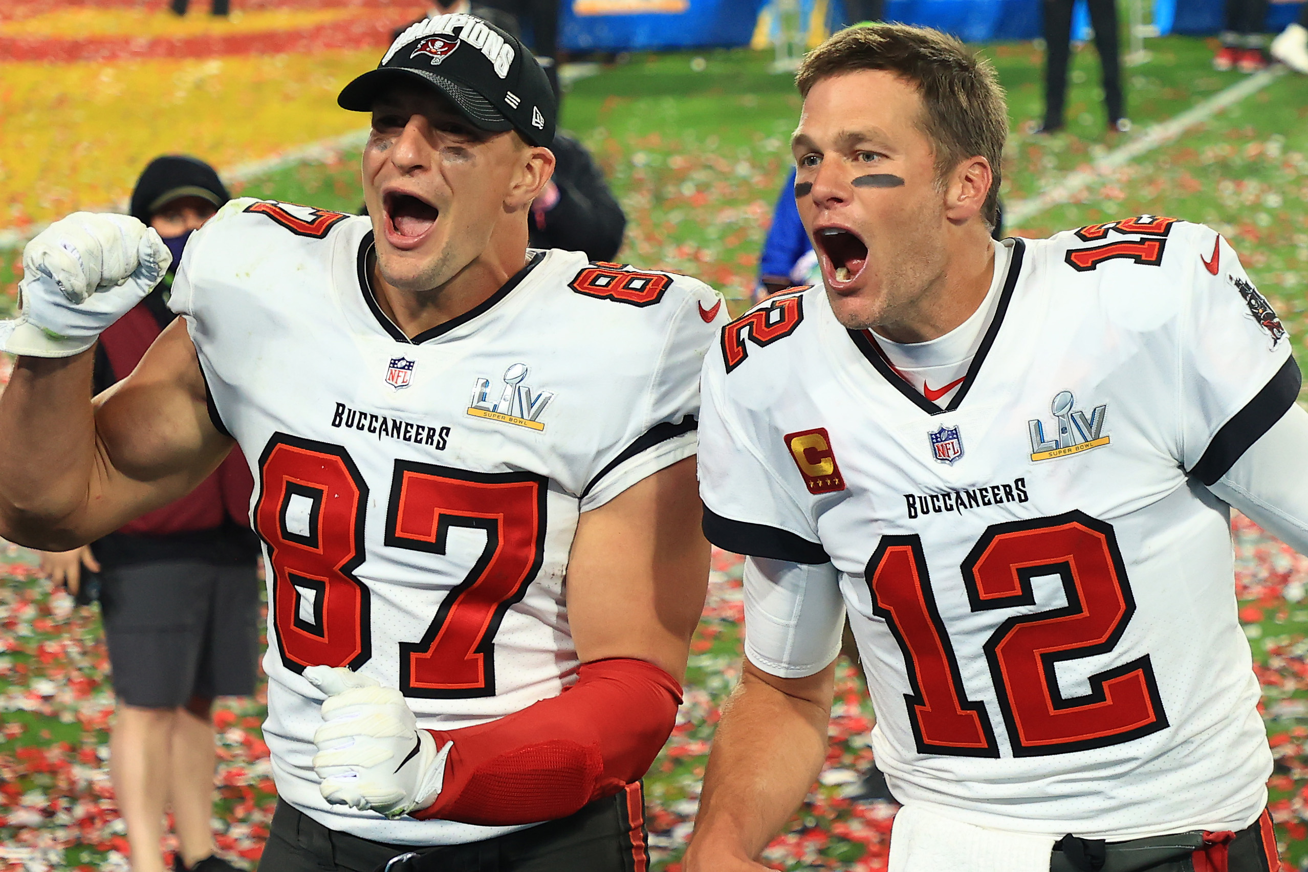 Tom Brady and Rob Gronkowski